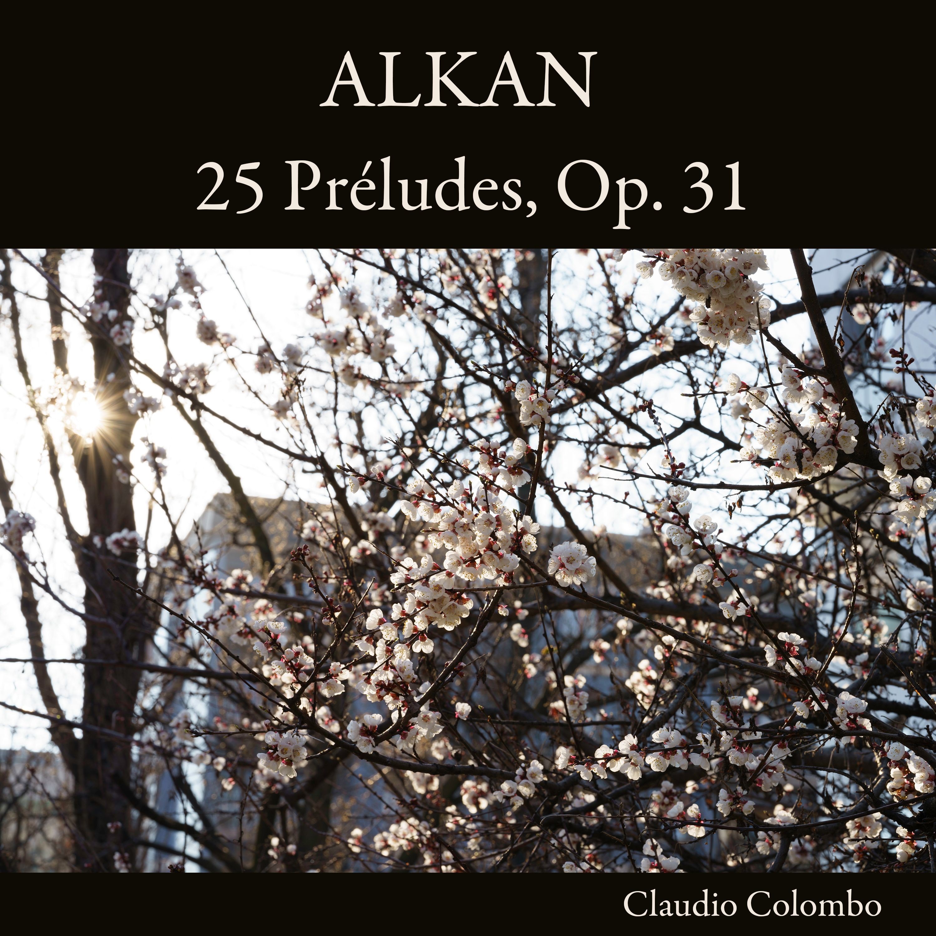 Alkan: 25 Préludes, Op. 31 album cover