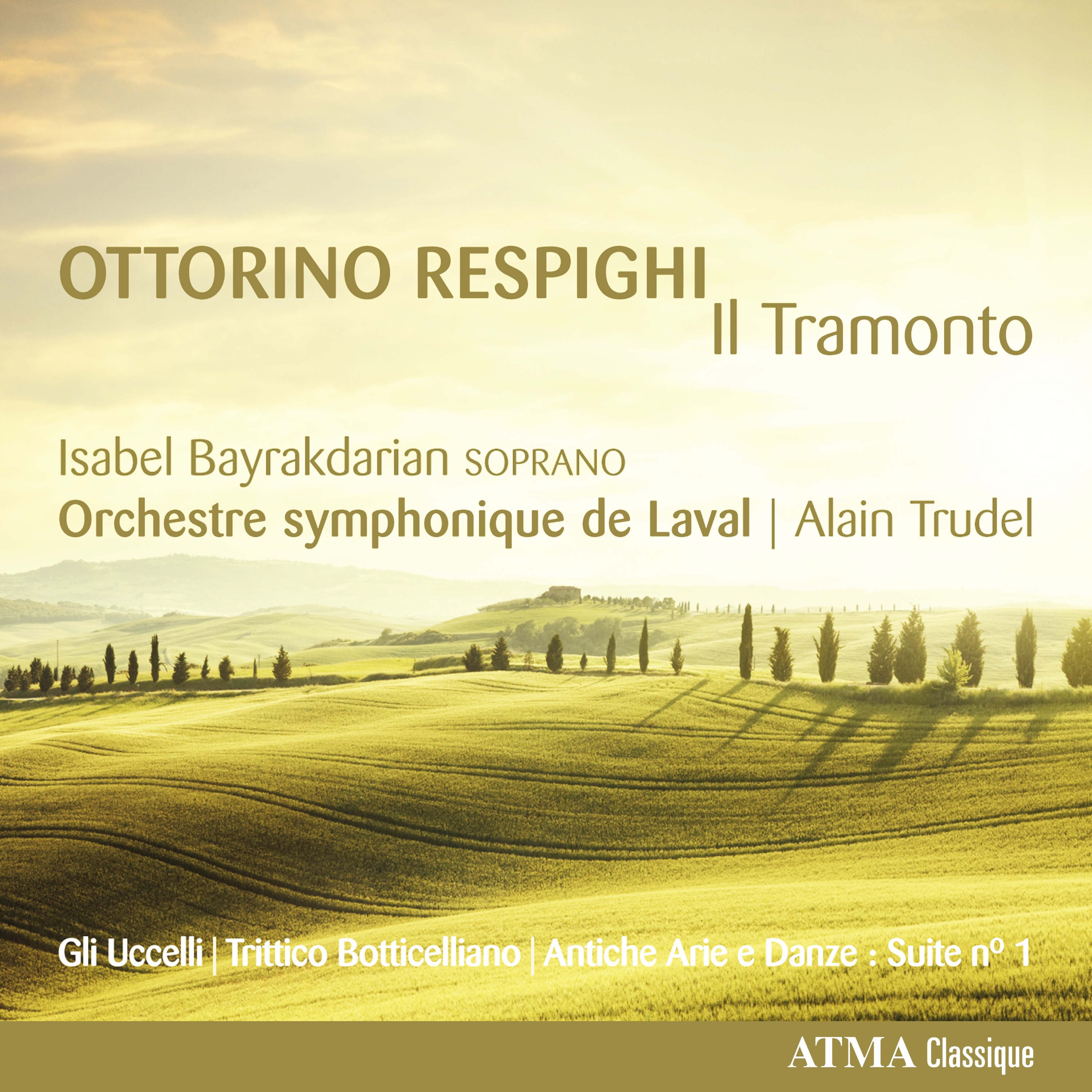 Respighi: Il tramonto album cover