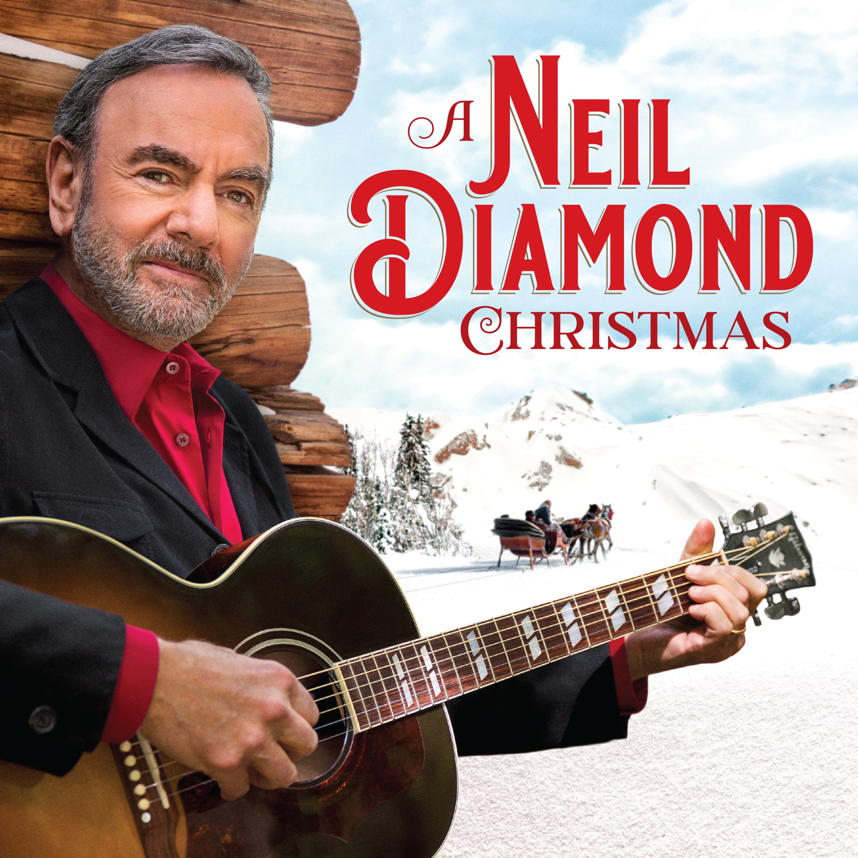 A Neil Diamond Christmas album cover