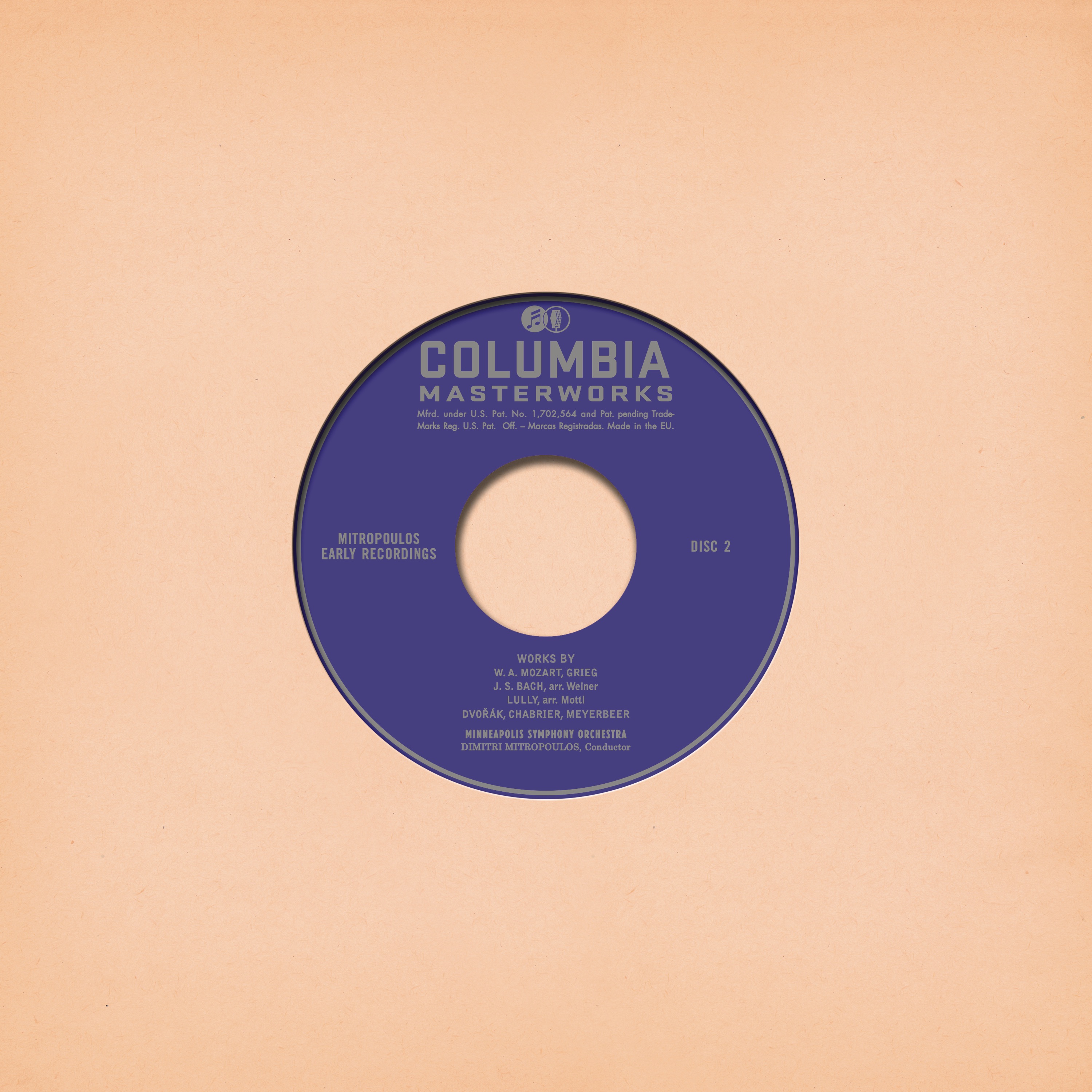 Mitropoulos Conducts Mozart, Grieg, Bach, Lully, Dvorak, Chabrier and Meyerbeer (2022 Remastered Ver album cover