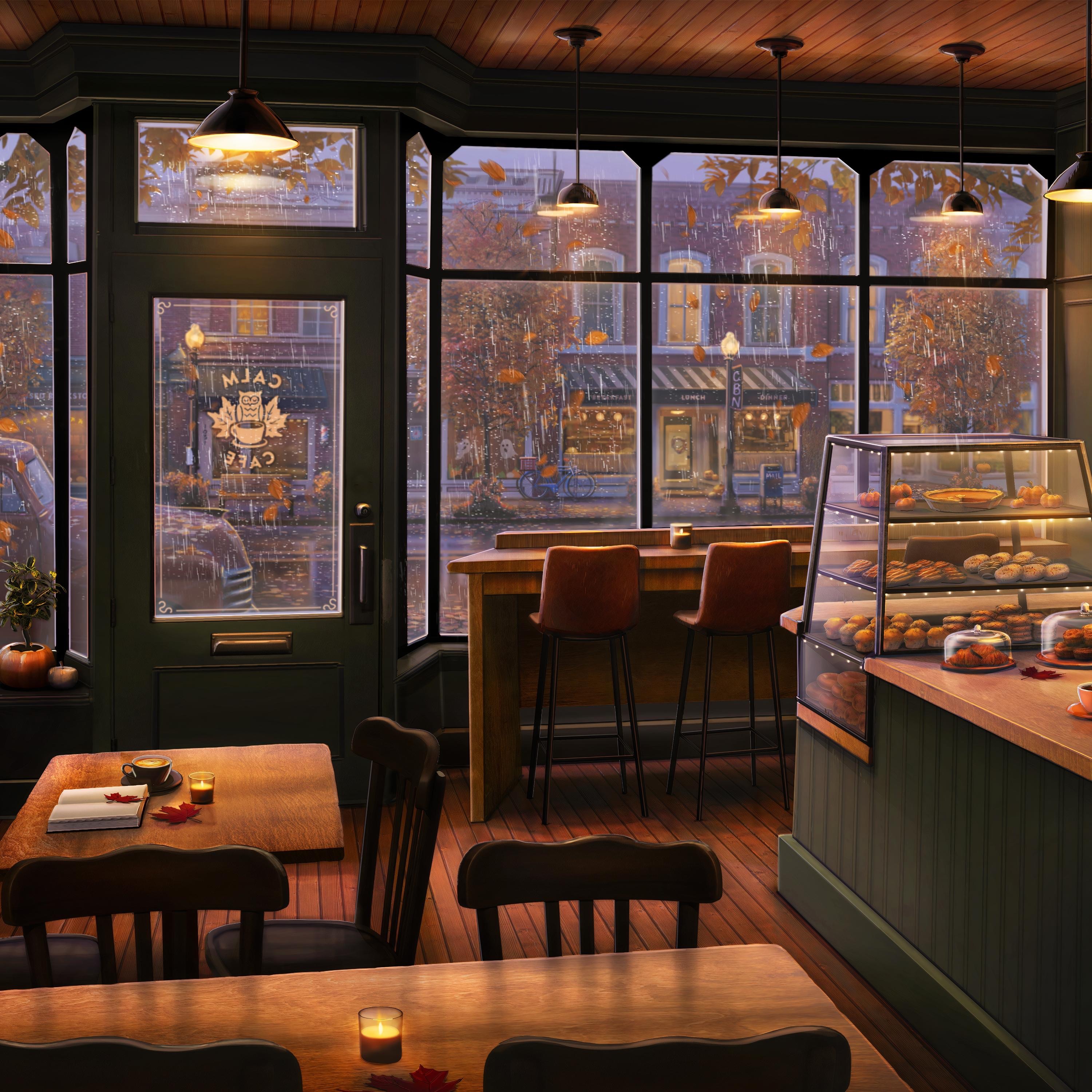 Fall Morning Coffee Shop album cover