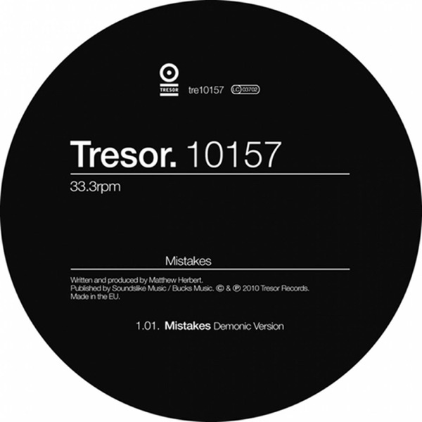 Mistakes - Single album cover