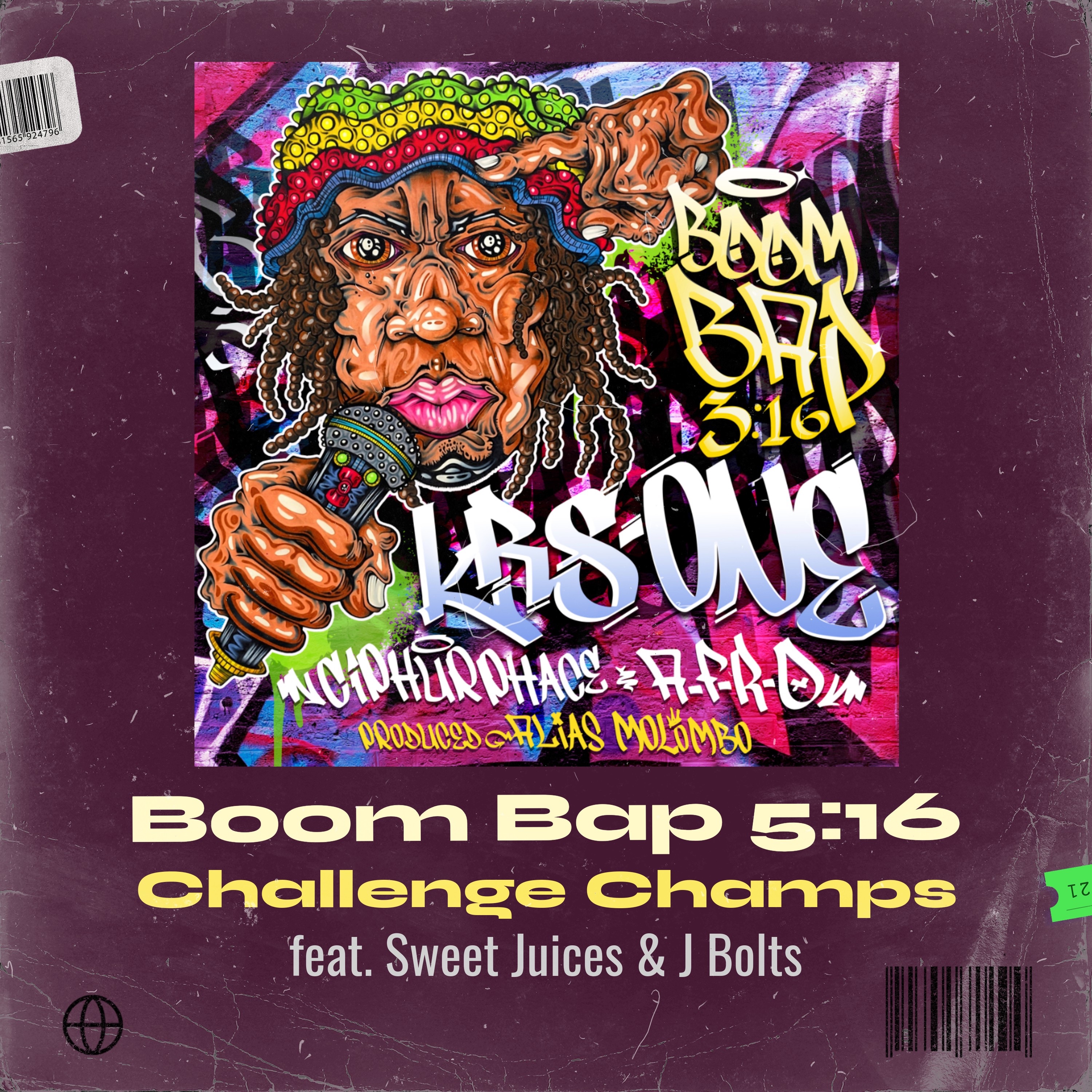 Boom Bap 5:16 Challenge Champs (feat. KRS-One, Sweet Juices & J Bolts) - Single album cover
