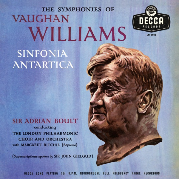 Vaughan Williams: Symphony No. 7 'Sinfonia Antartica'; Symphony No. 9 (Adrian Boult – The Decca Lega album cover