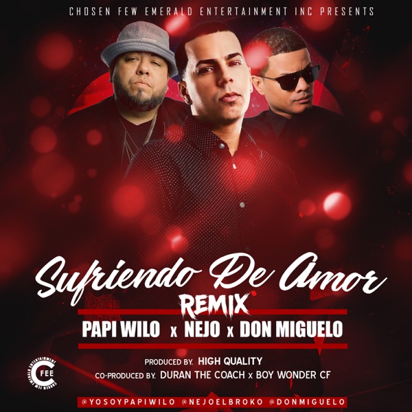 Sufriendo de Amor (Remix) - Single album cover