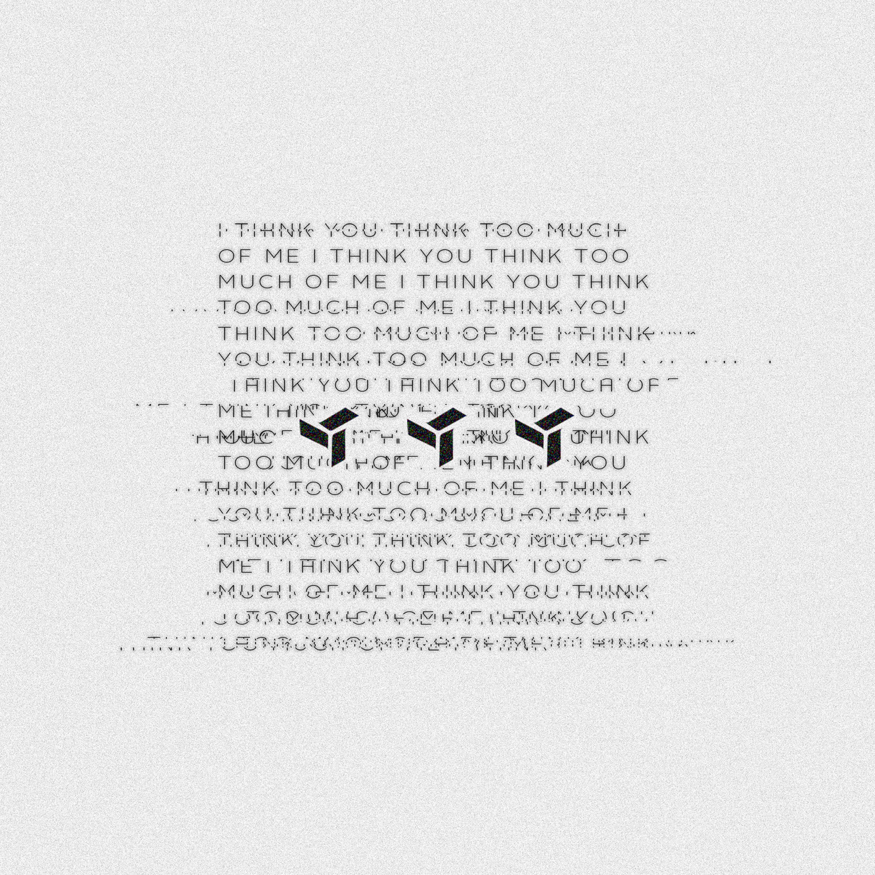 i think you think too much of me album cover