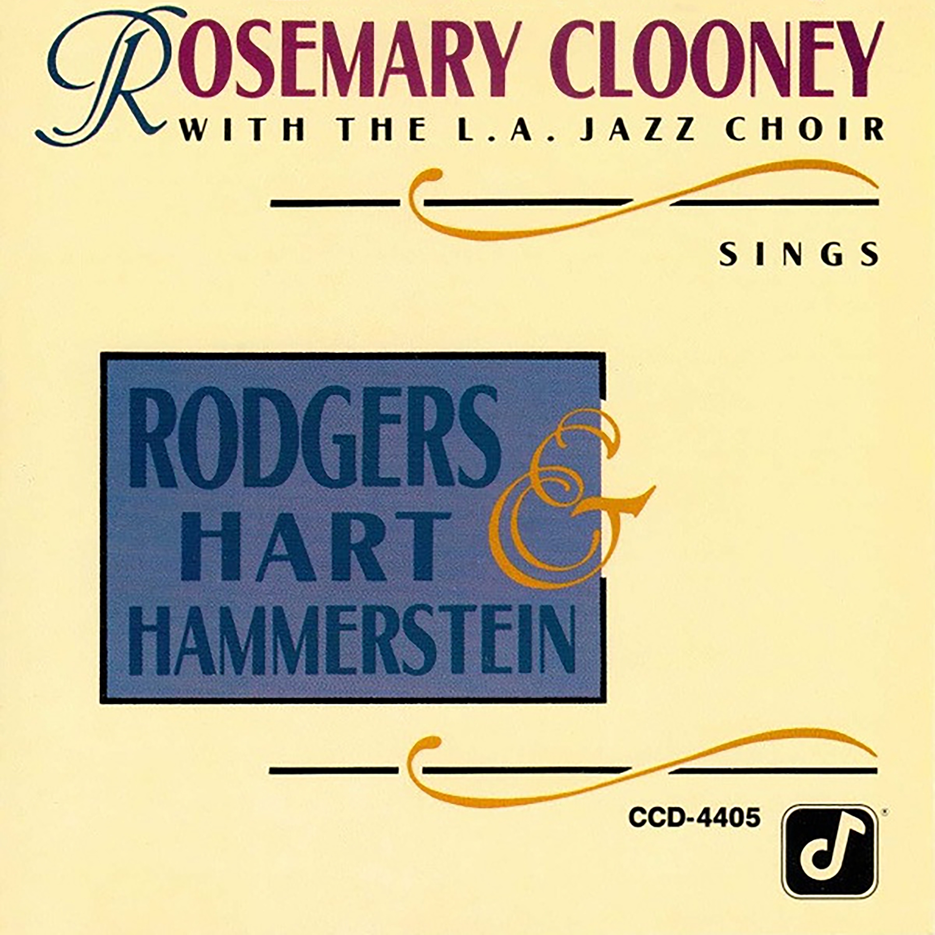 Rosemary Clooney Sings Rodgers, Hart & Hammerstein ‎ (feat. L.A. Jazz Choir) album cover