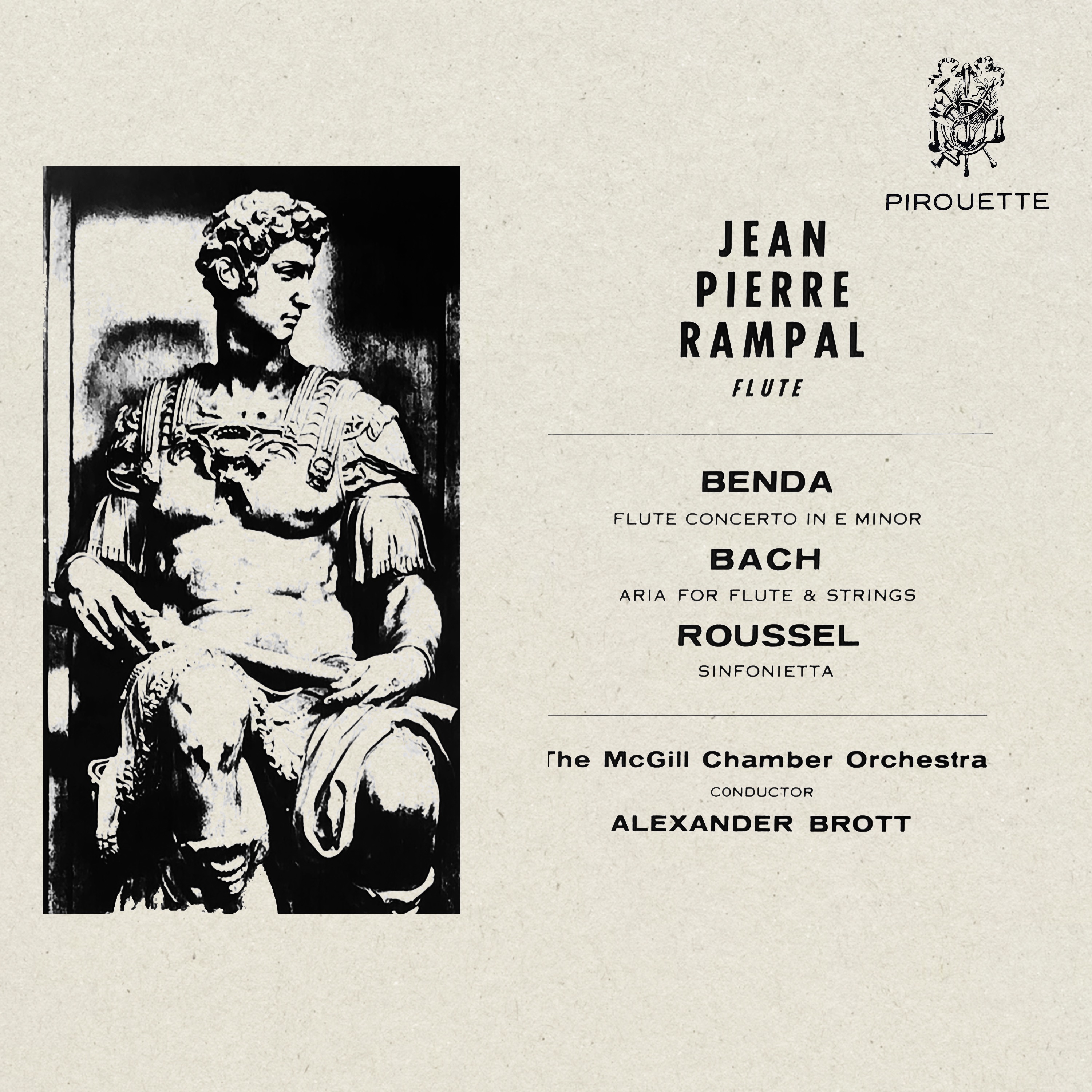 Flute Concerto In E Minor / Aria For Flute & Strings / Sinfonietta album cover