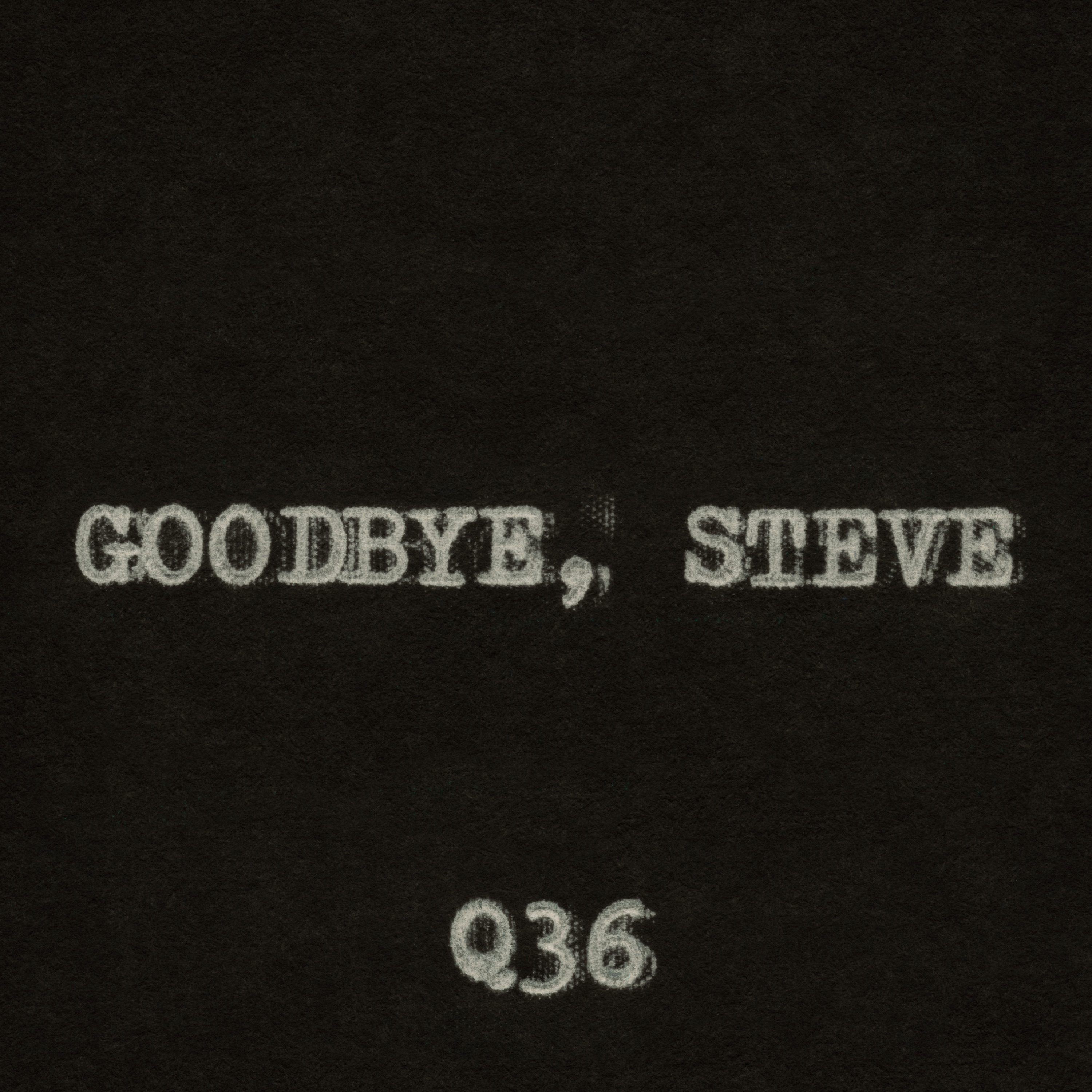 Goodbye, Steve - Single album cover