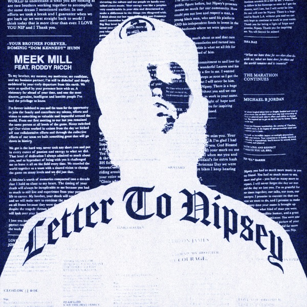 Letter To Nipsey (feat. Roddy Ricch) - Single album cover
