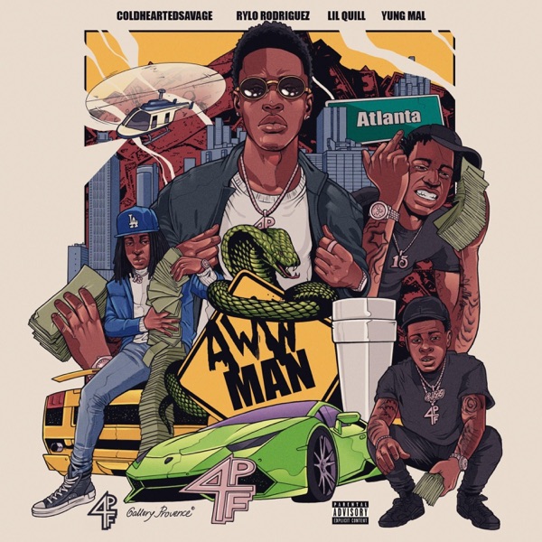 Aww Man (feat. Rylo Rodriguez, Lil Quill & Yung Mal) - Single album cover