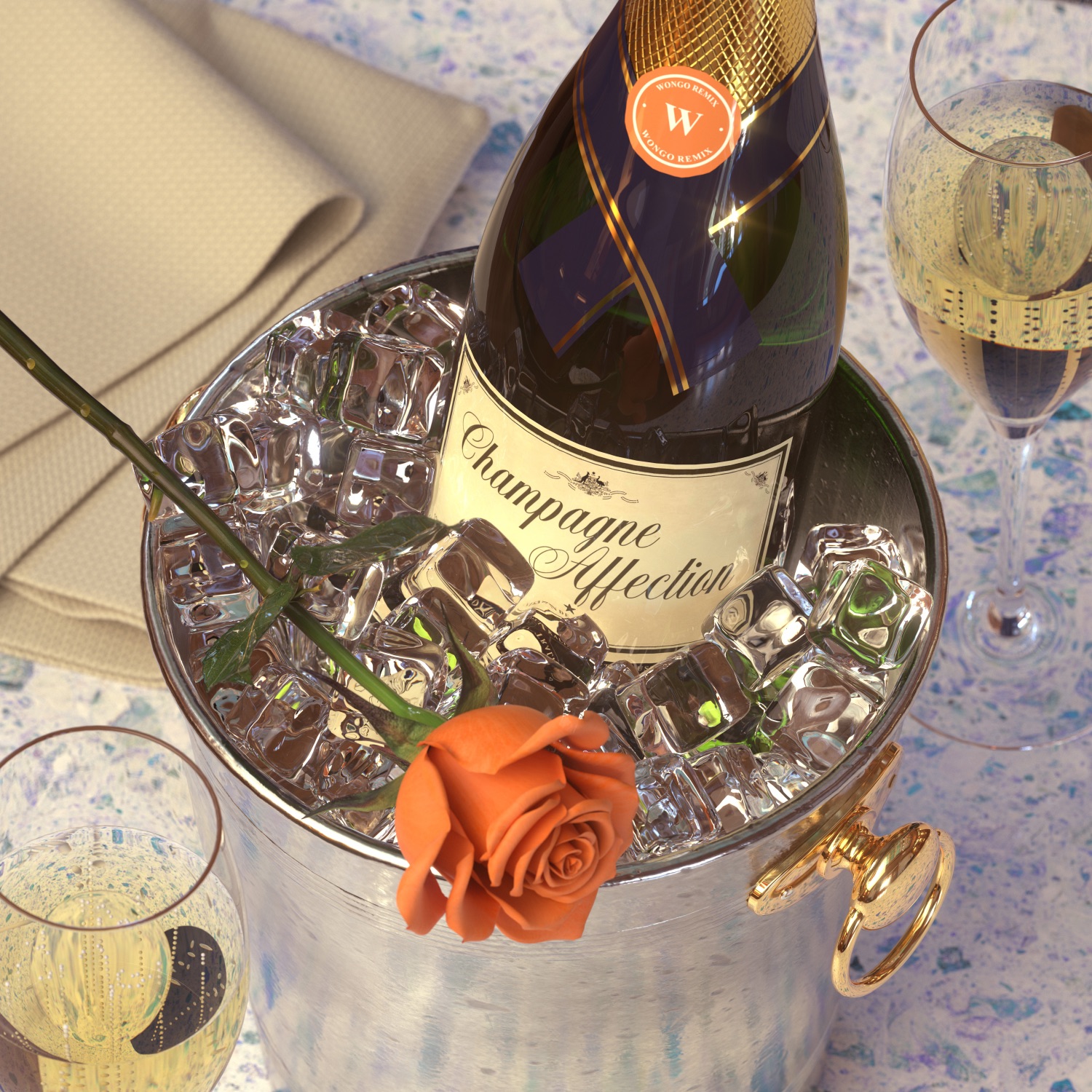 Champagne Affection (Wongo Remix) - Single album cover