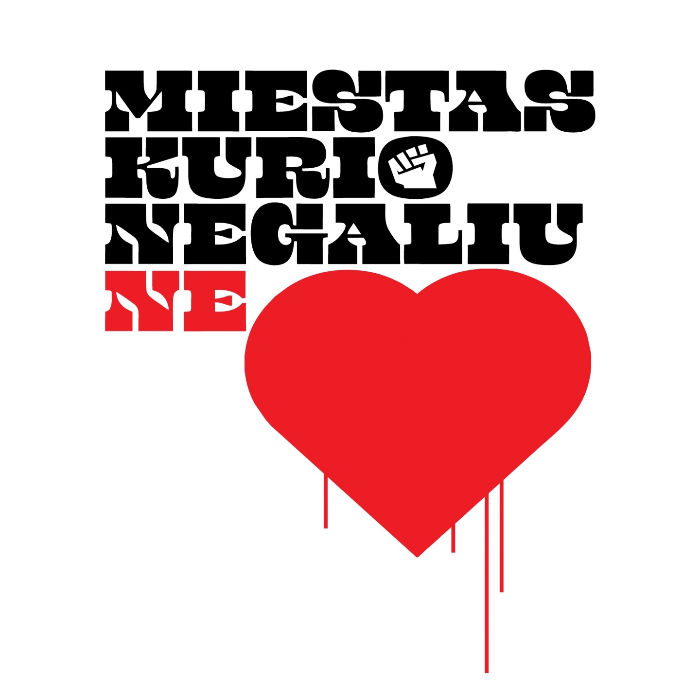 Miestas, kurio negaliu nemylėt - Single album cover