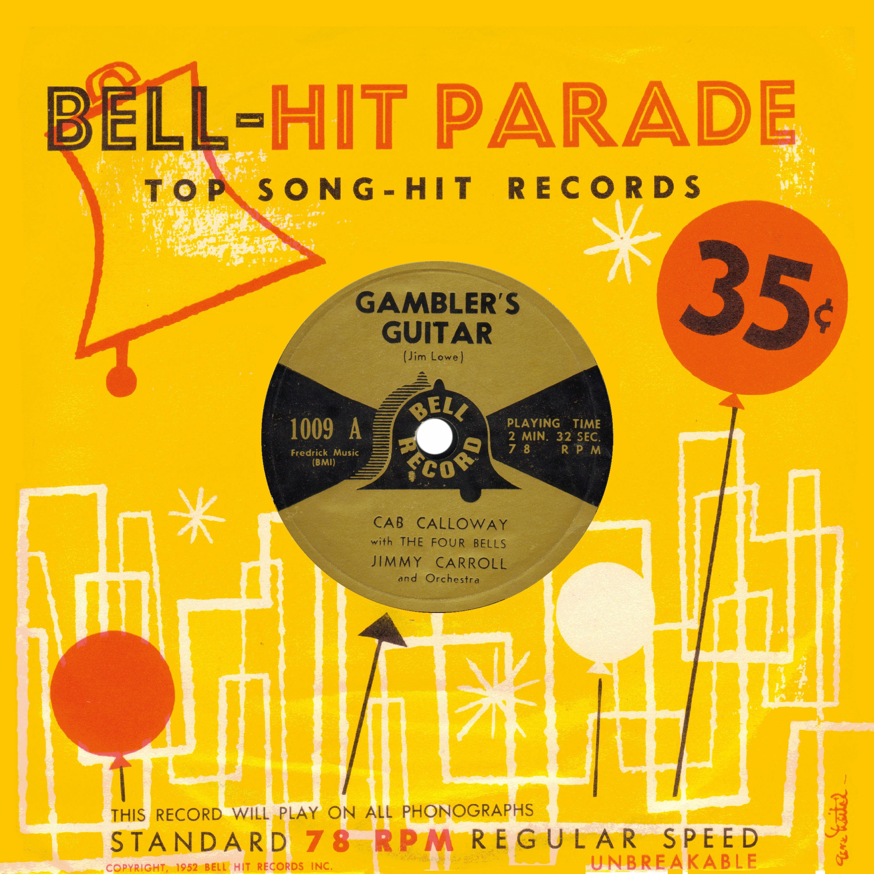 Gambler's Guitar (with the Four Bells) - Single album cover