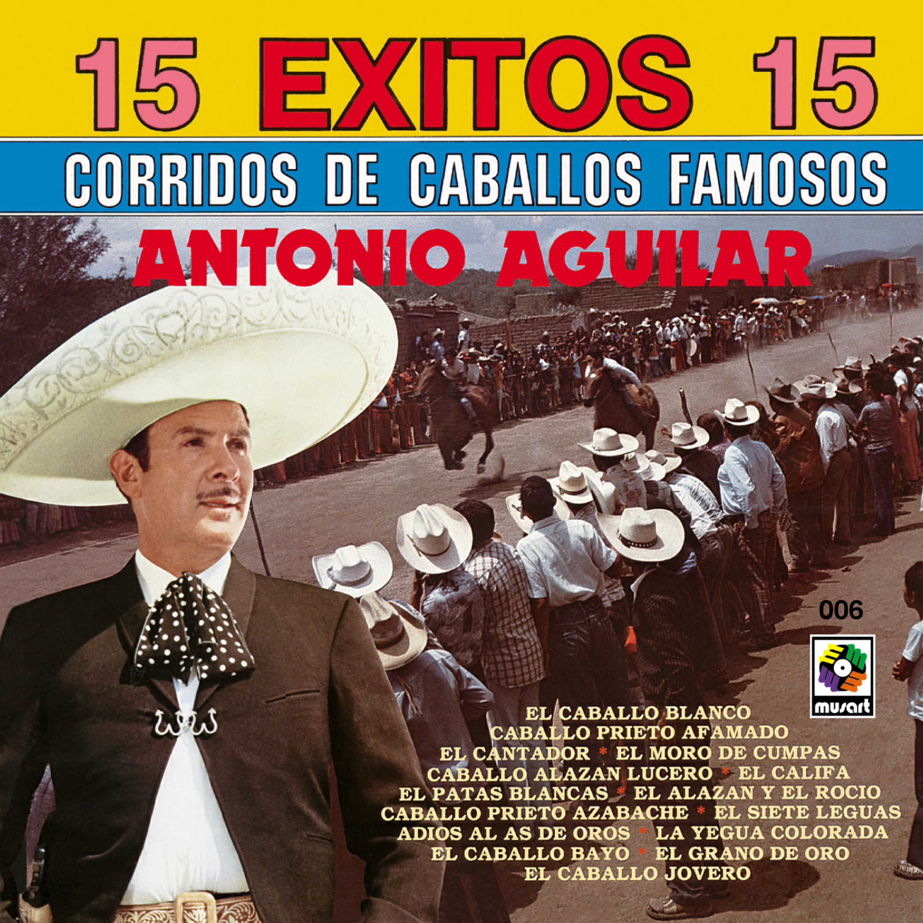 15 Éxitos: Corridos de Caballos Famosos album cover