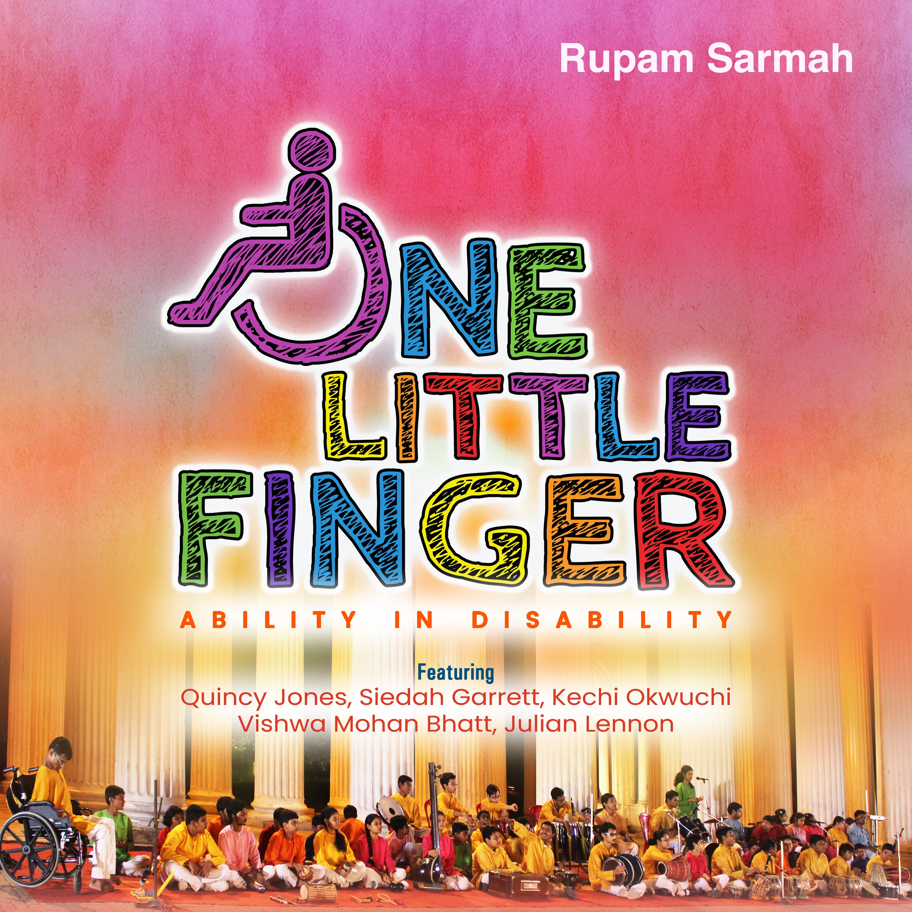 One Little Finger (feat. Quincy Jones, Siedah Garrett, Kechi Okwuchi, Julian Lennon & Vishwa Mohan B album cover