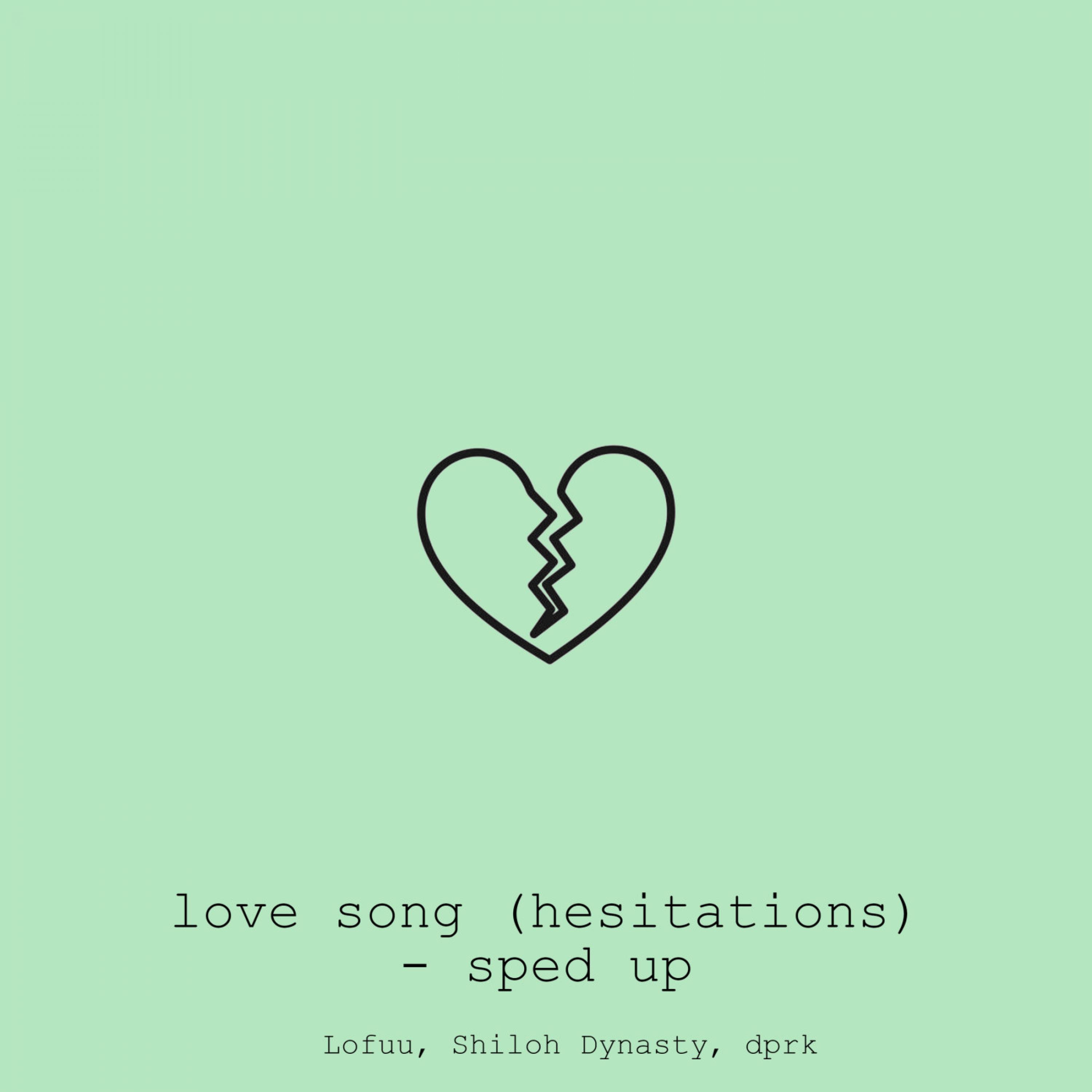 Love Song (Hesitations) - Sped Up - Single album cover