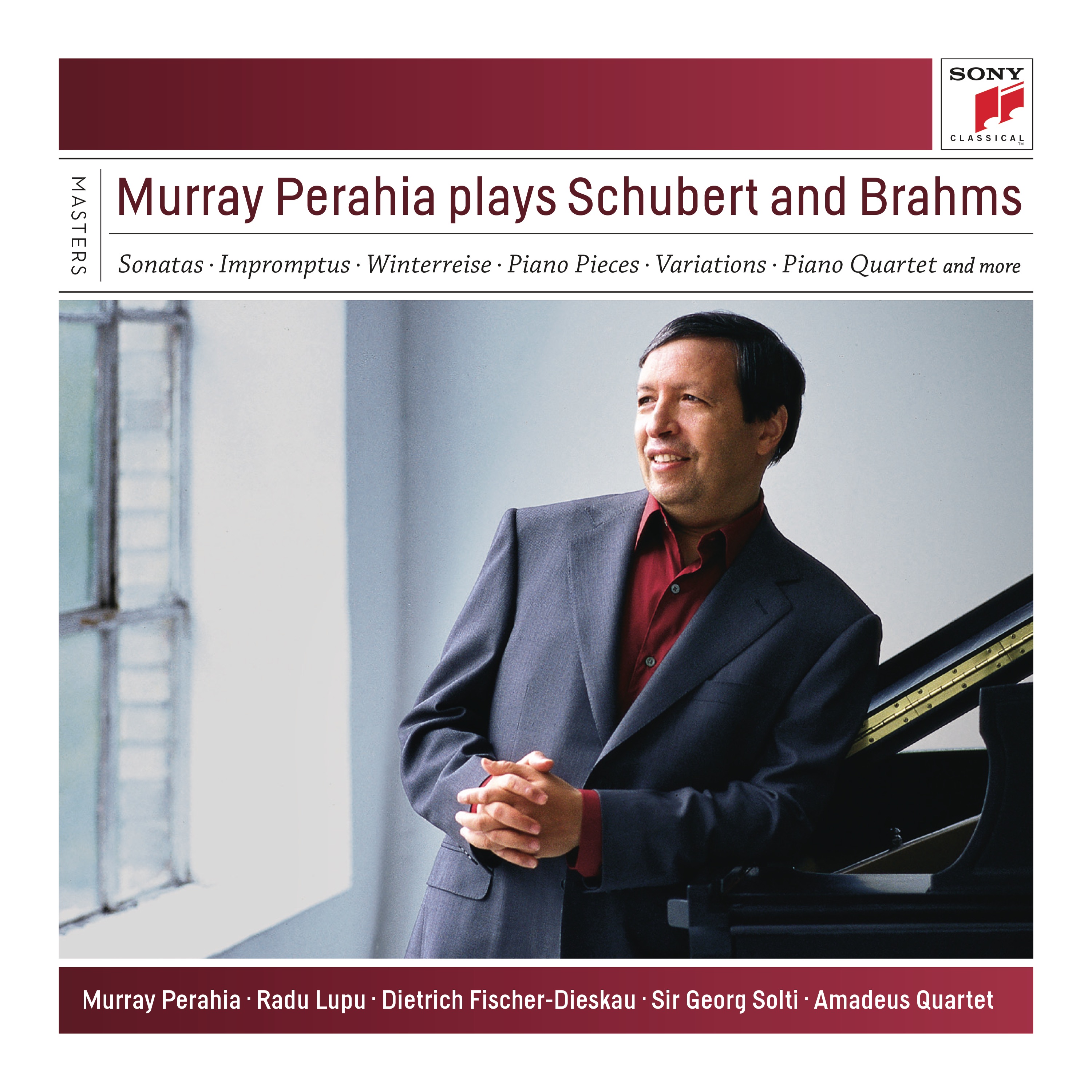 Murray Perahia Plays Brahms and Schubert album cover