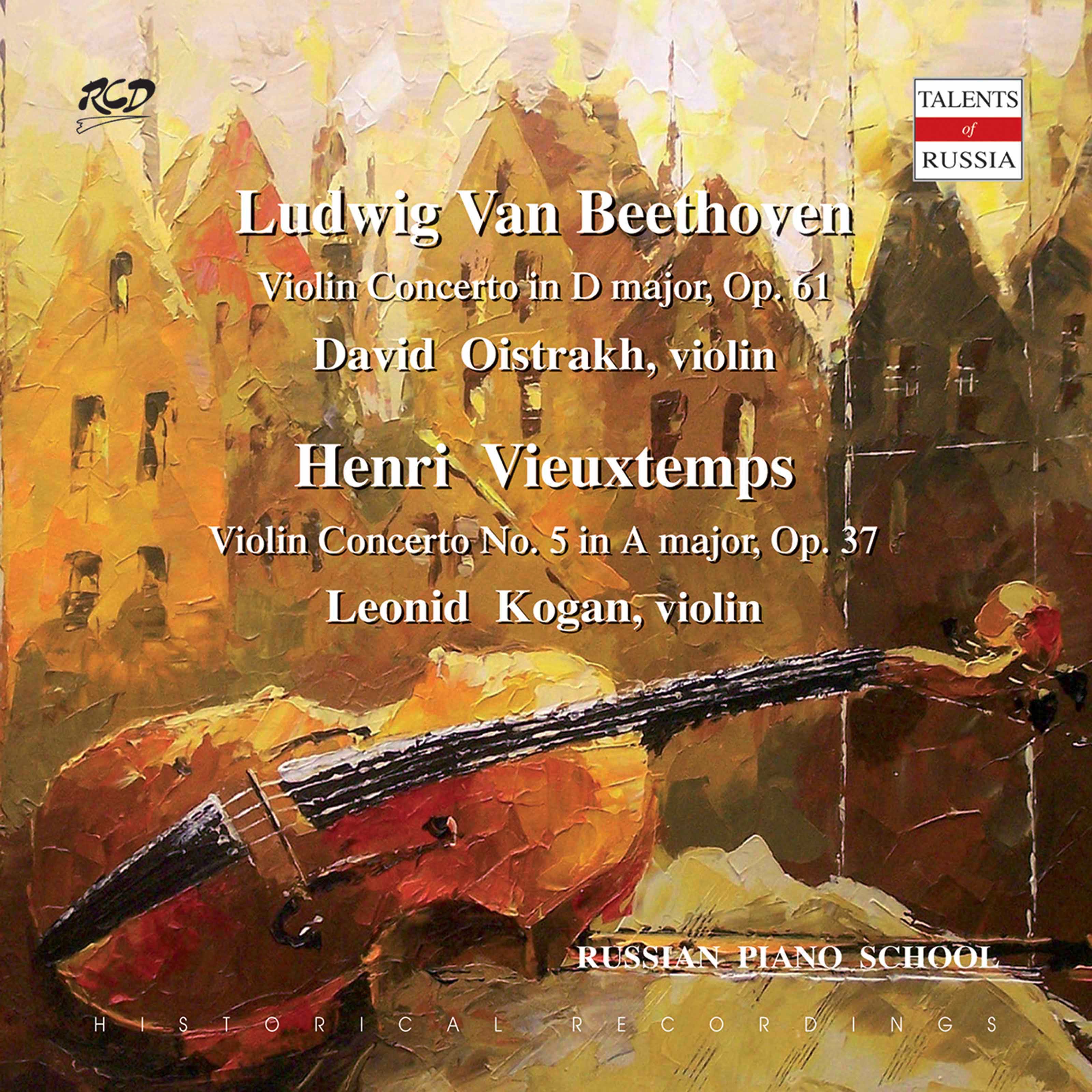 Beethoven & Vieuxtemps: Violin Concertos album cover