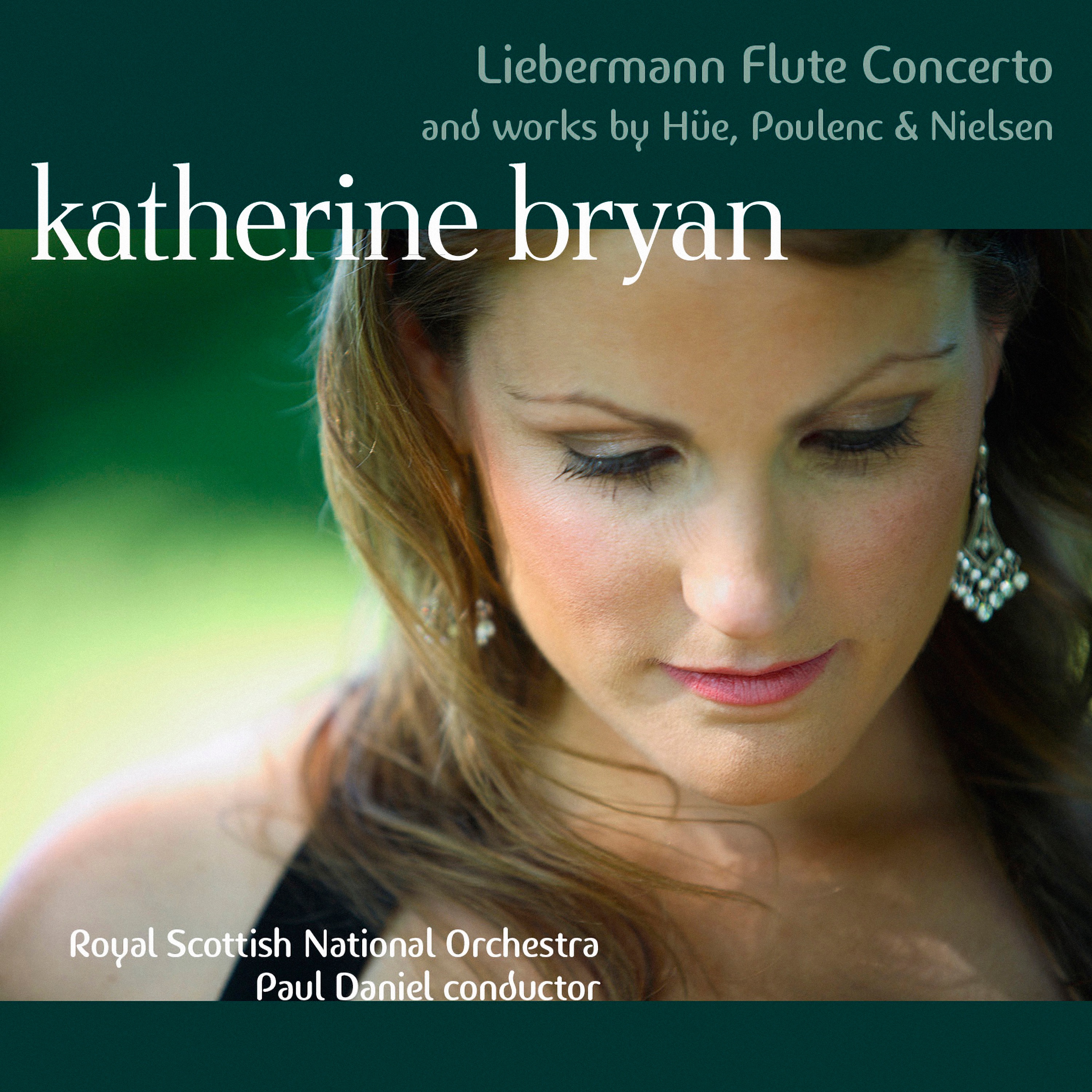 Liebermann: Flute Concerto - Works by Hüe, Nielsen and Poulenc album cover