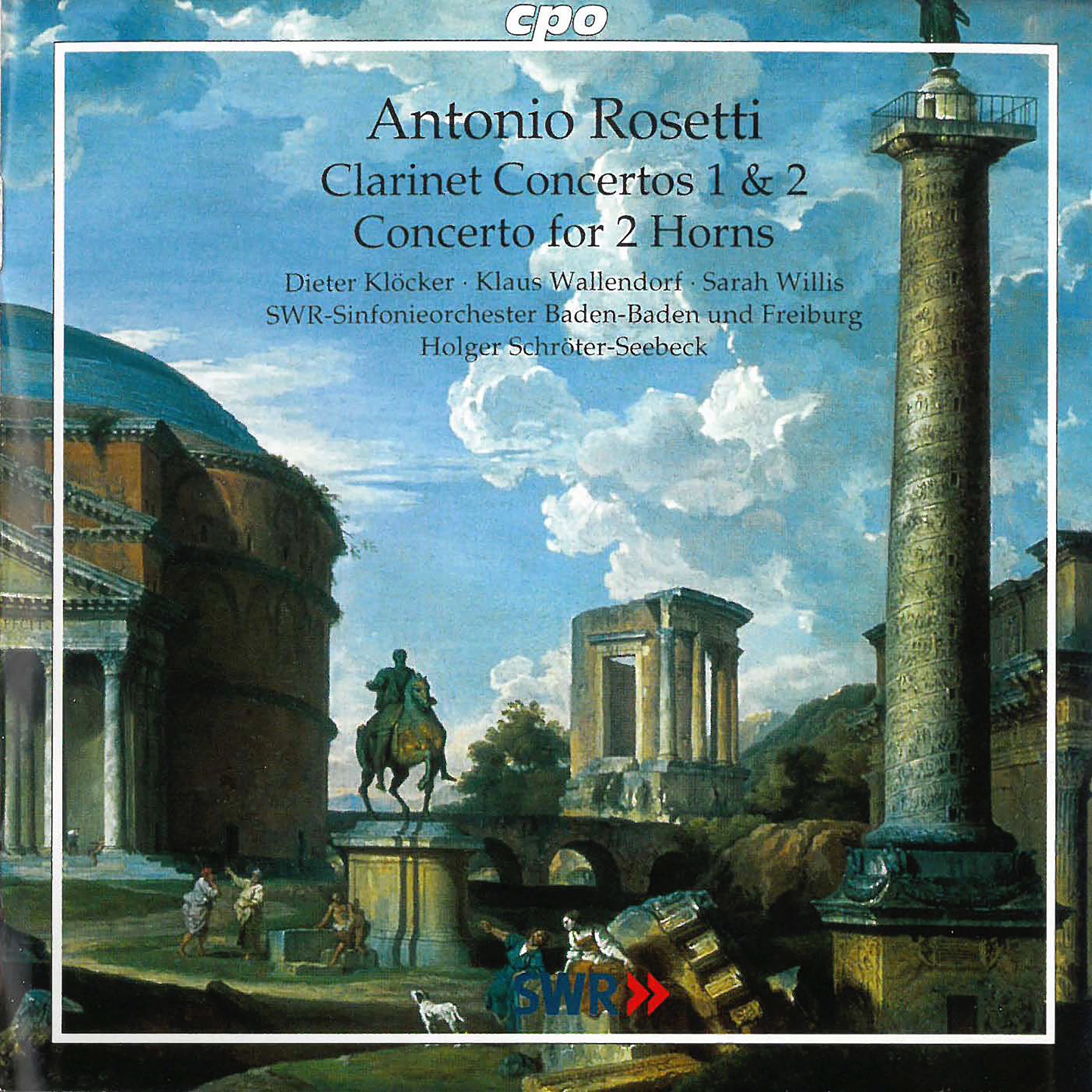 Rosetti: Clarinet Concertos Nos. 1 and 2 & Concerto for 2 Horns album cover