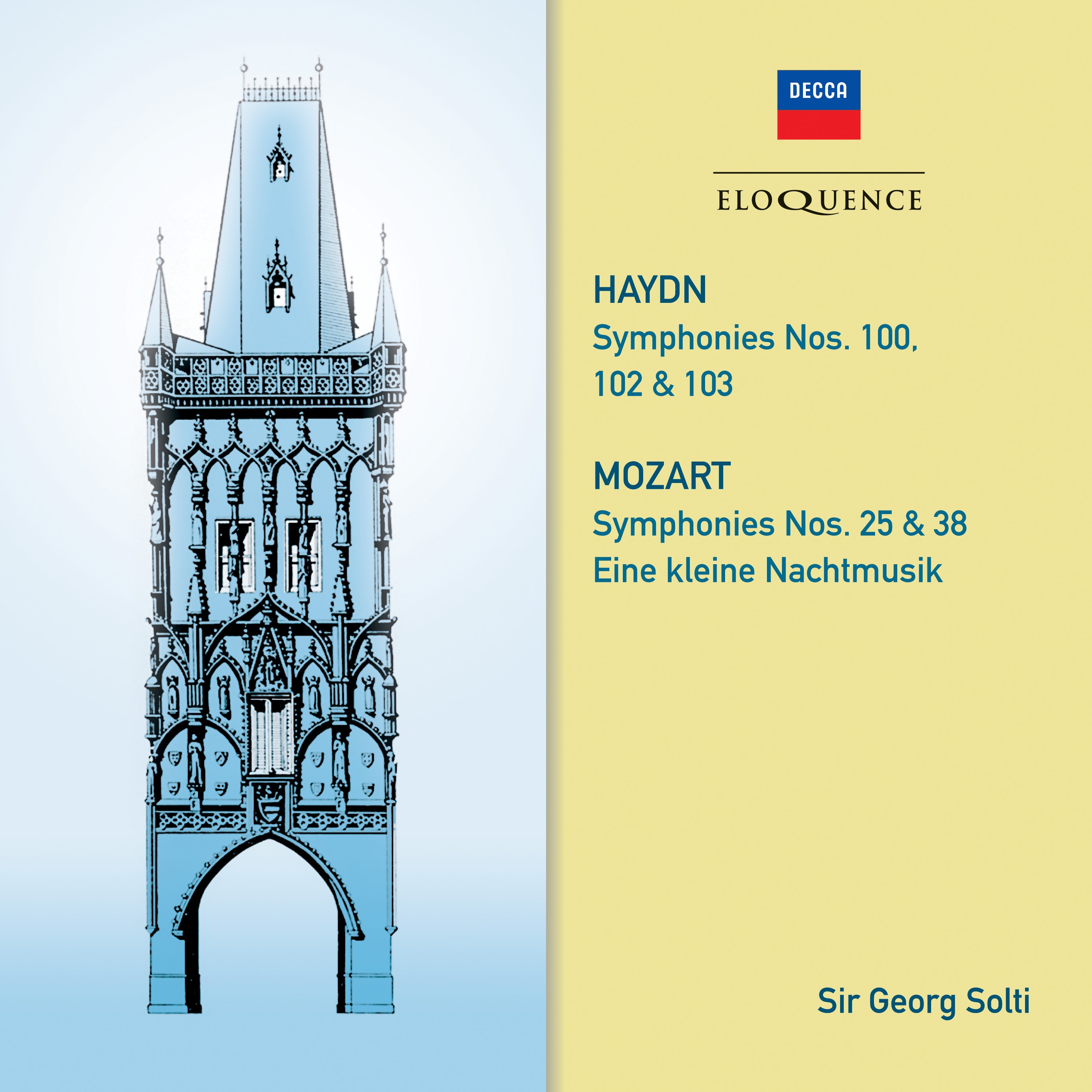 Haydn: Symphonies 100, 102, 103 - Mozart: Symphonies 25 & 38, Eine kleine Nachtmusik album cover