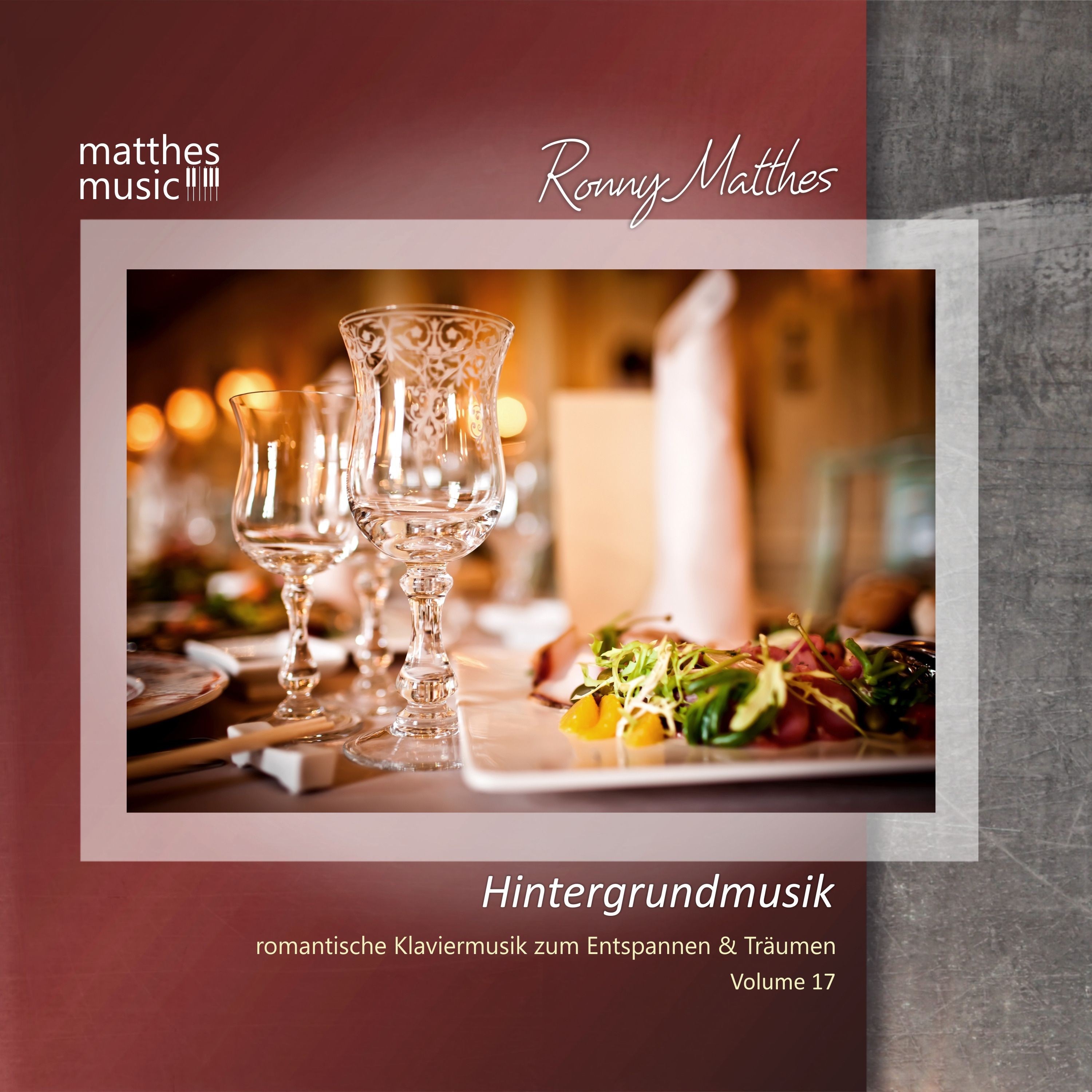 Hintergrundmusik, Vol. 17 - Romantische Klaviermusik zum Entspannen & Träumen album cover
