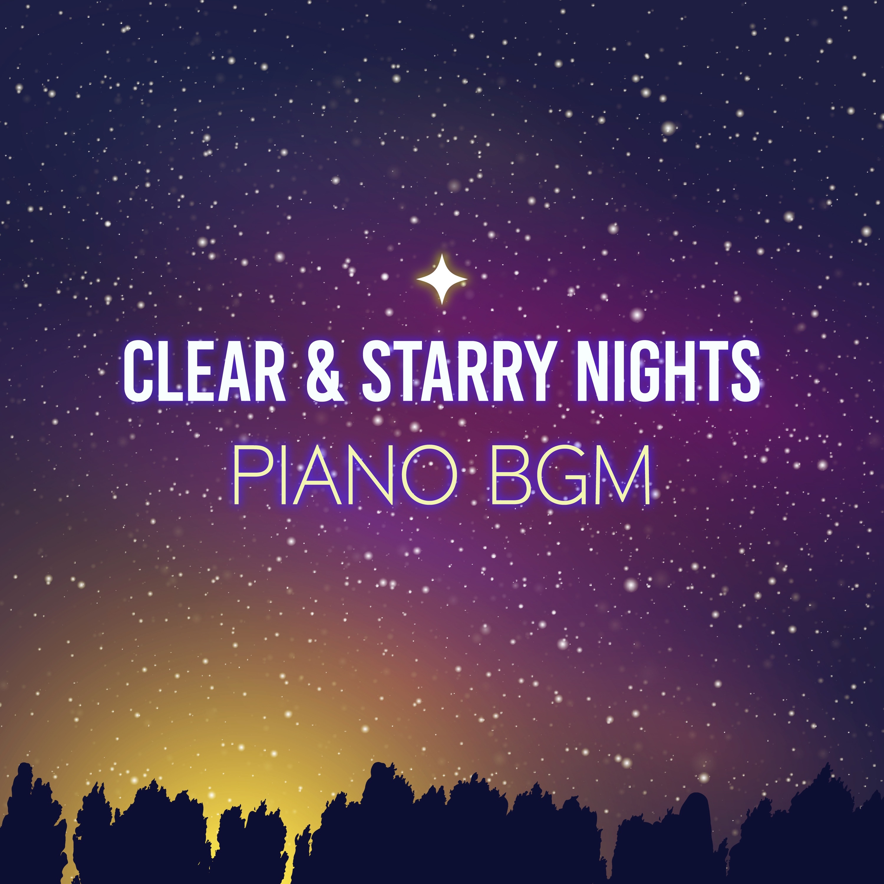 Clear & Starry Nights Piano BGM album cover