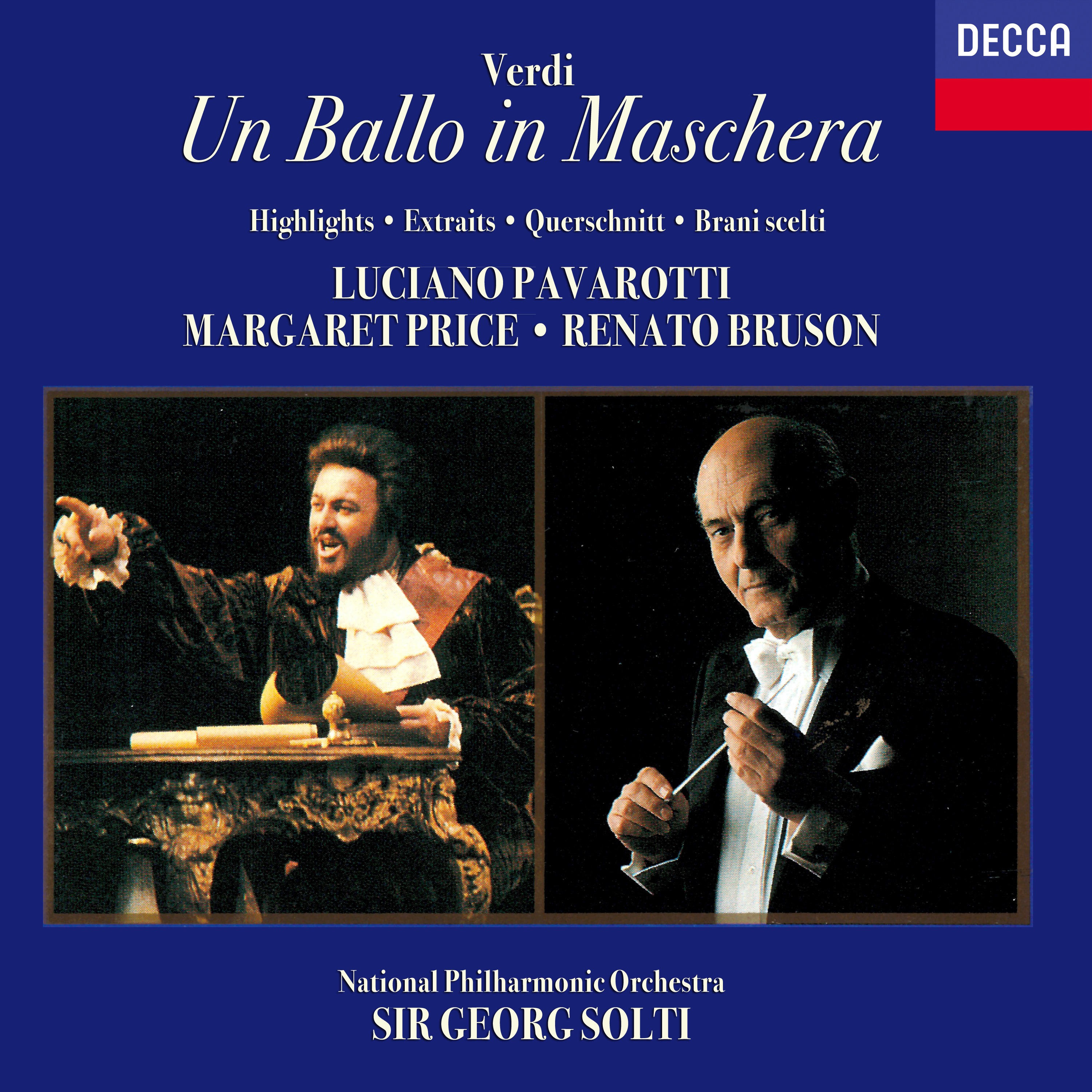 Verdi: Un ballo in maschera (Highlights) album cover