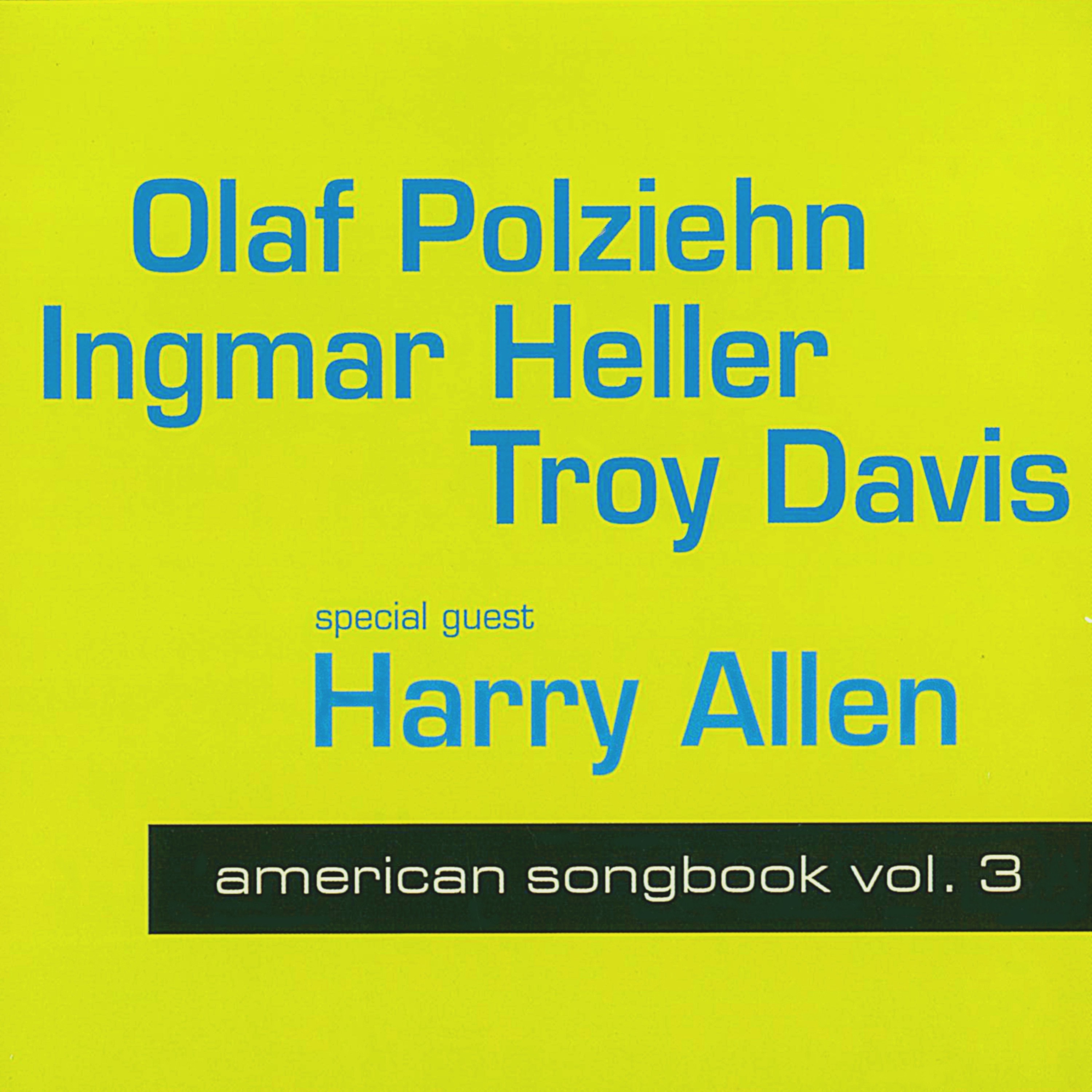 American Songbook, Vol. 3 (Special Guest: Harry Allen) album cover