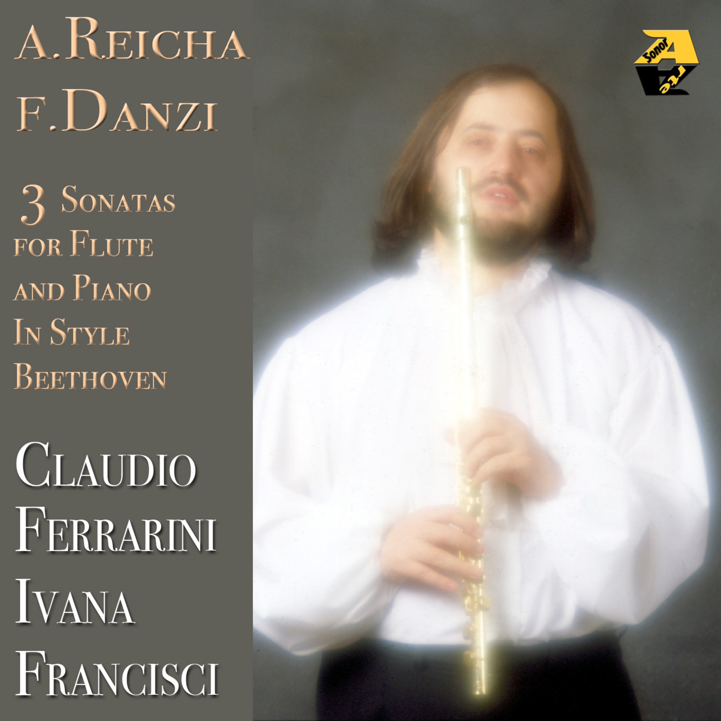 A. Reicha & F. Danzi: 3 Sonatas for Flute and Piano in Style Beethoven album cover