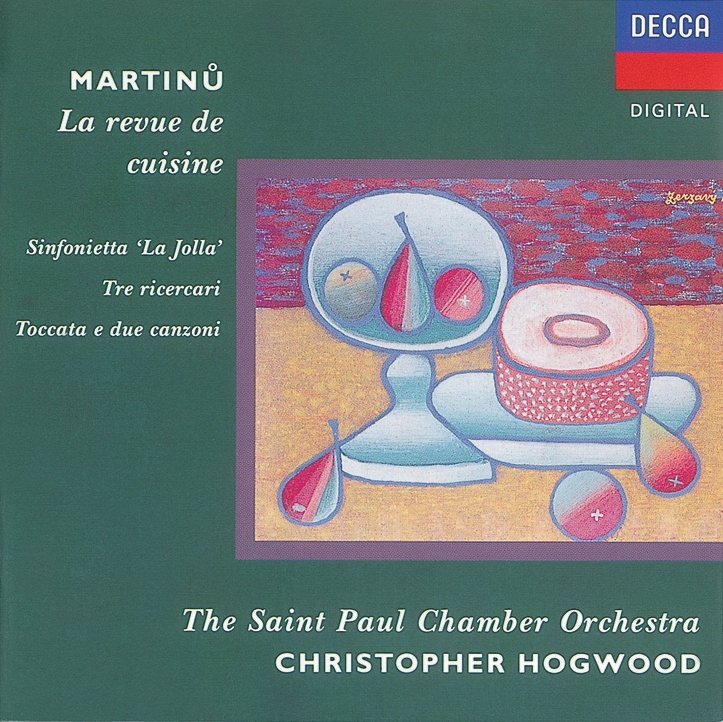 Martinů: Sinfonietta 'La Jolla' - La revue de cuisine album cover