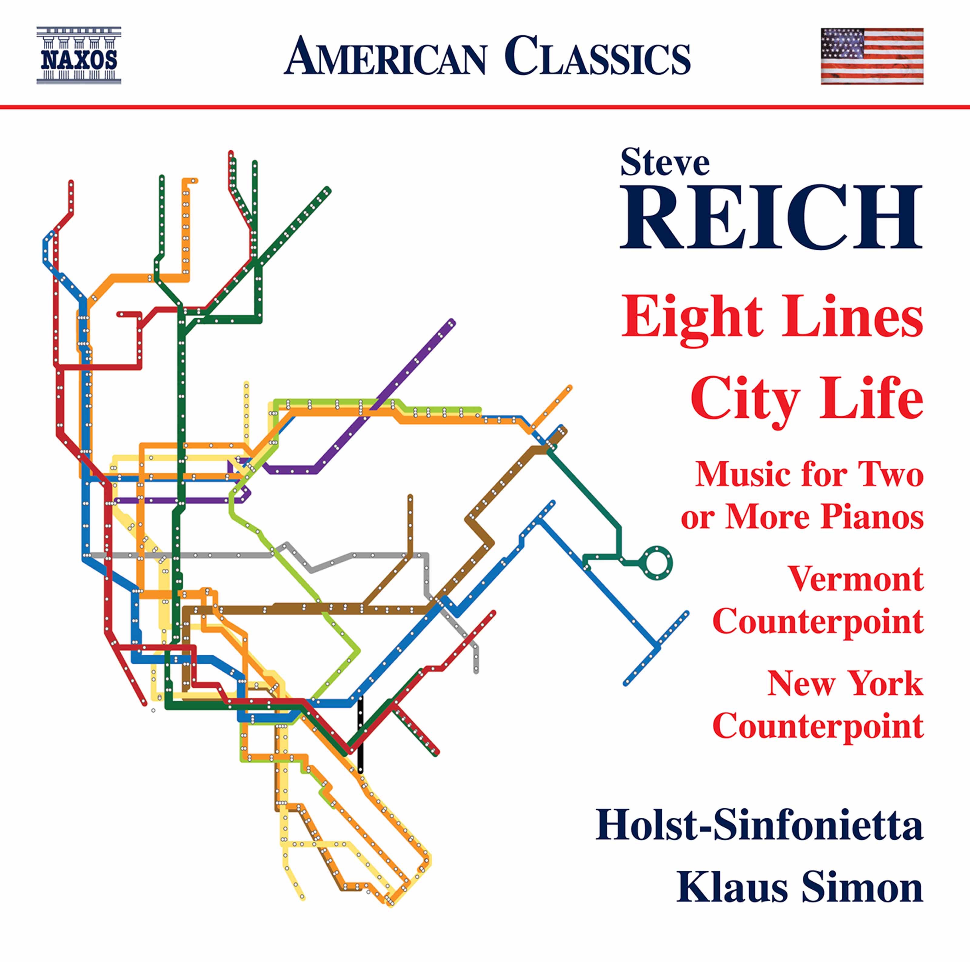 Reich: Eight Lines, City Life & Other Works album cover