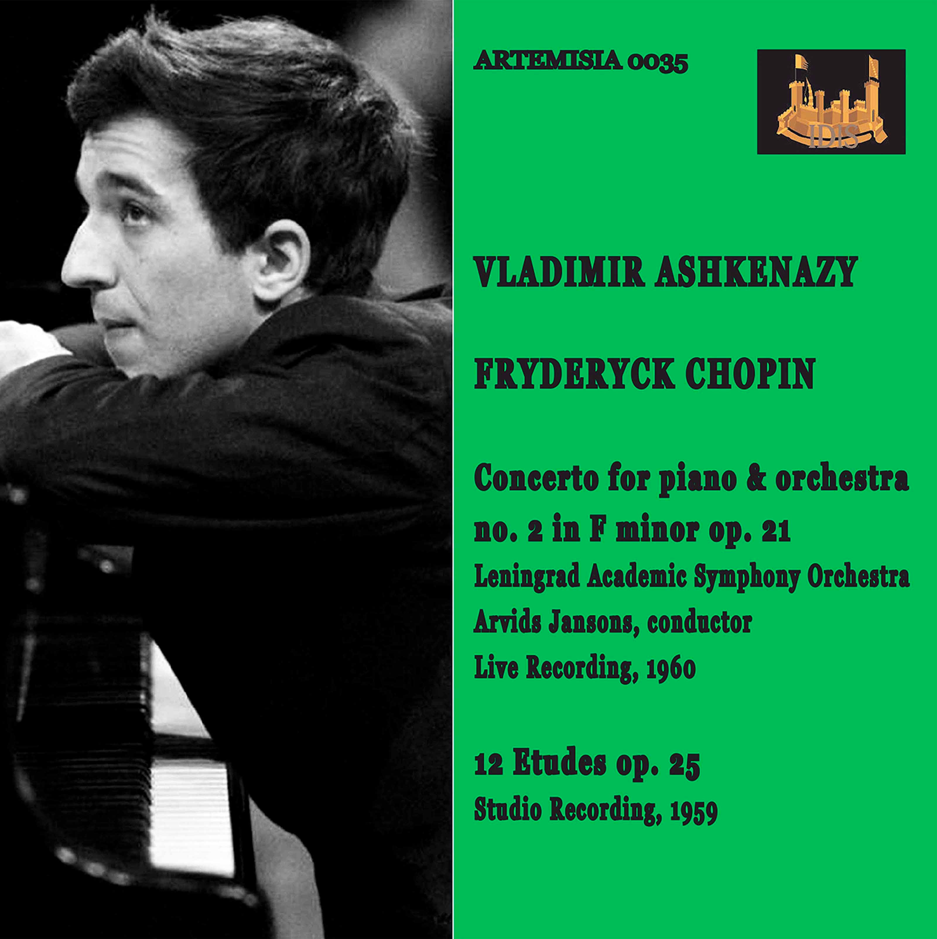 Chopin: Piano Concerto No. 2 in F Minor, Op. 21 & Etudes, Op. 25 album cover