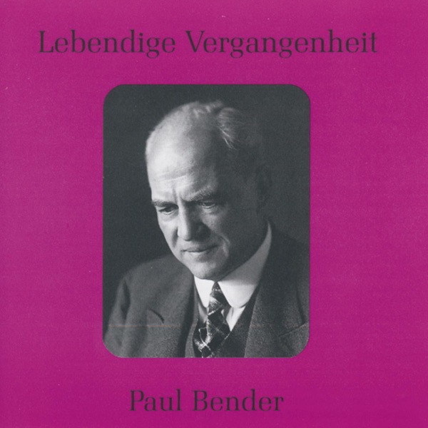Lebendige Vergangenheit - Paul Bender album cover