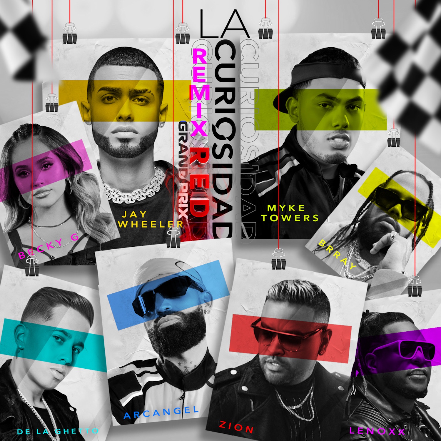 La Curiosidad (Red Grand Prix Remix) [feat. DJ Nelson, Arcangel, Zion & Lennox, De La Ghetto & Brray album cover
