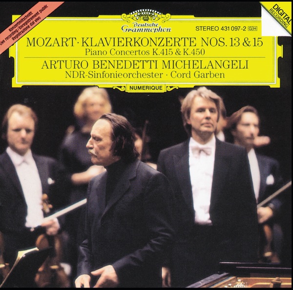 Mozart: Piano Concertos No. 13, K. 415 & No. 15, K. 450 album cover