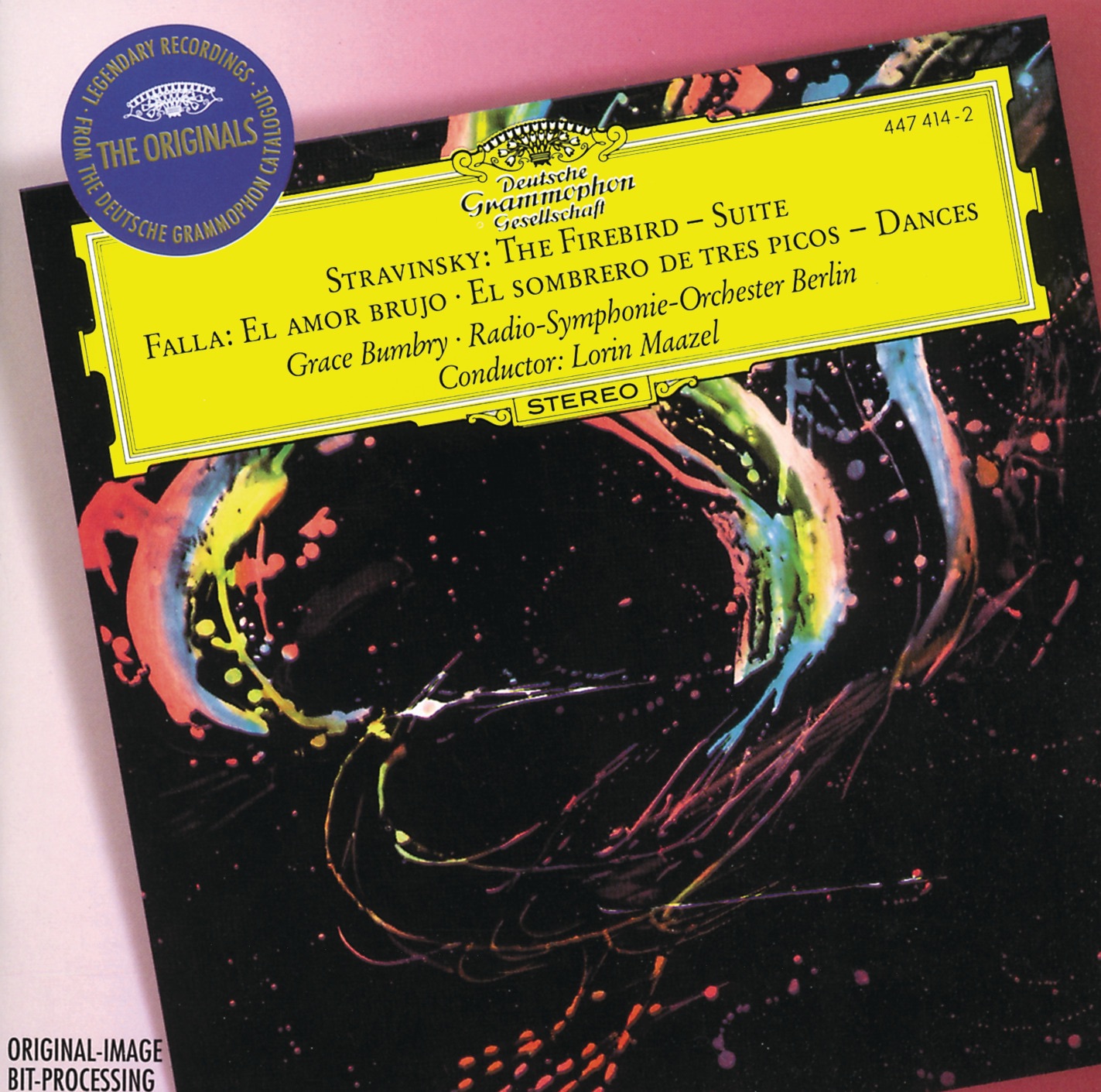 Stravinsky: The Firebird Suite; Falla: El amor brujo; El sombrero de tres picos album cover