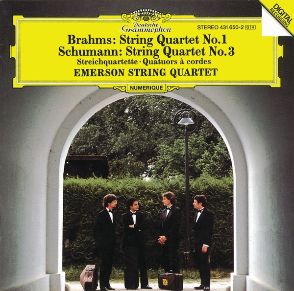 Brahms: String Quartet No. 1 - Schumann: String Quartet No. 3 album cover