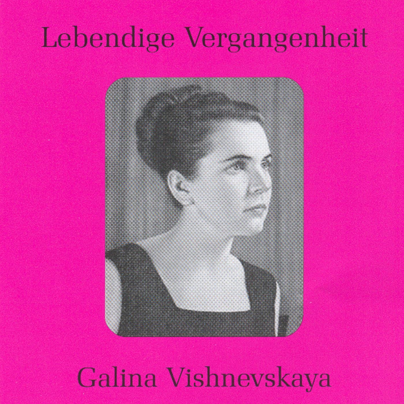 Lebendige Vergangenheit - Galina Vishnevskaya album cover
