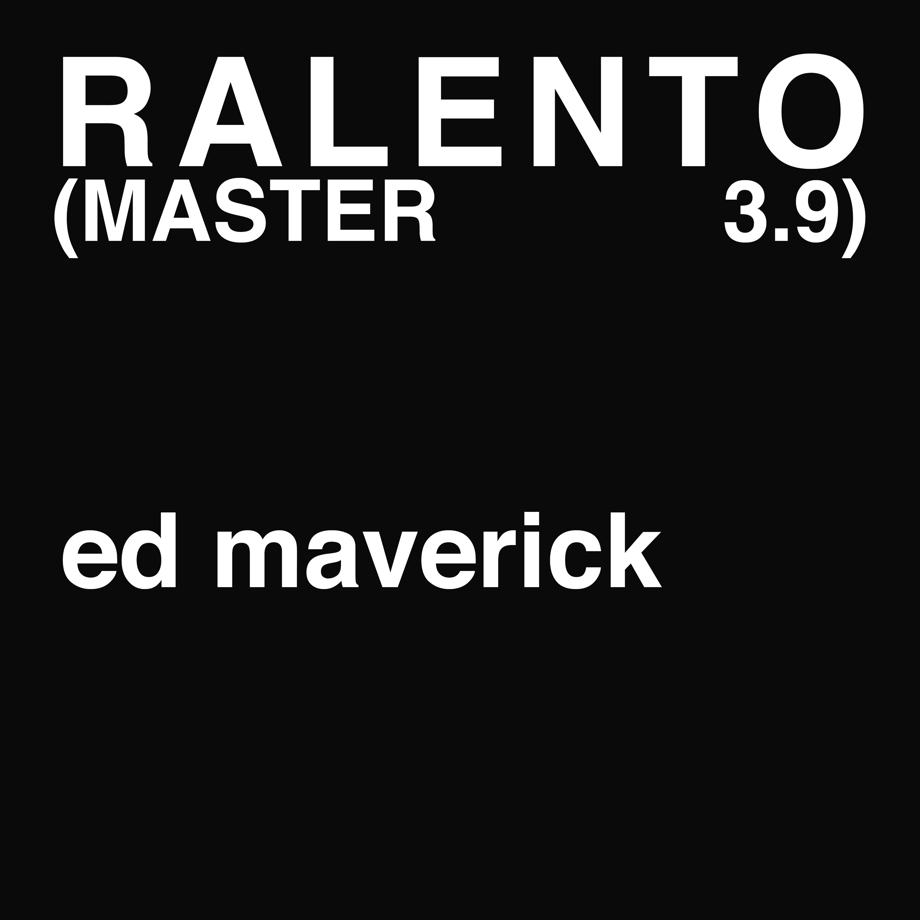 Ralento (MASTER 3.9) - Single album cover
