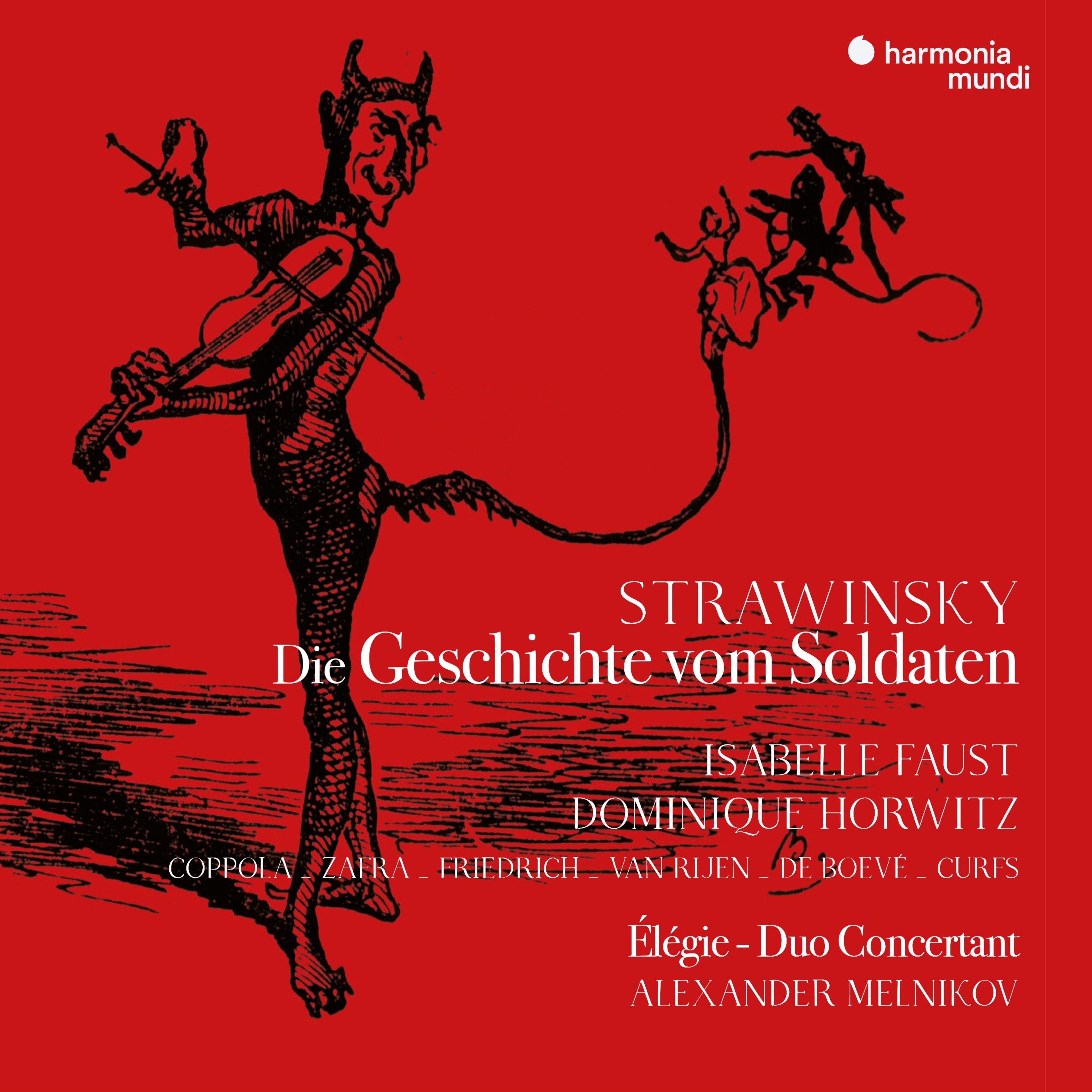 Stravinsky: Die Geschichte vom Soldaten (Deutsche Fassung). Élégie. Duo concertant album cover