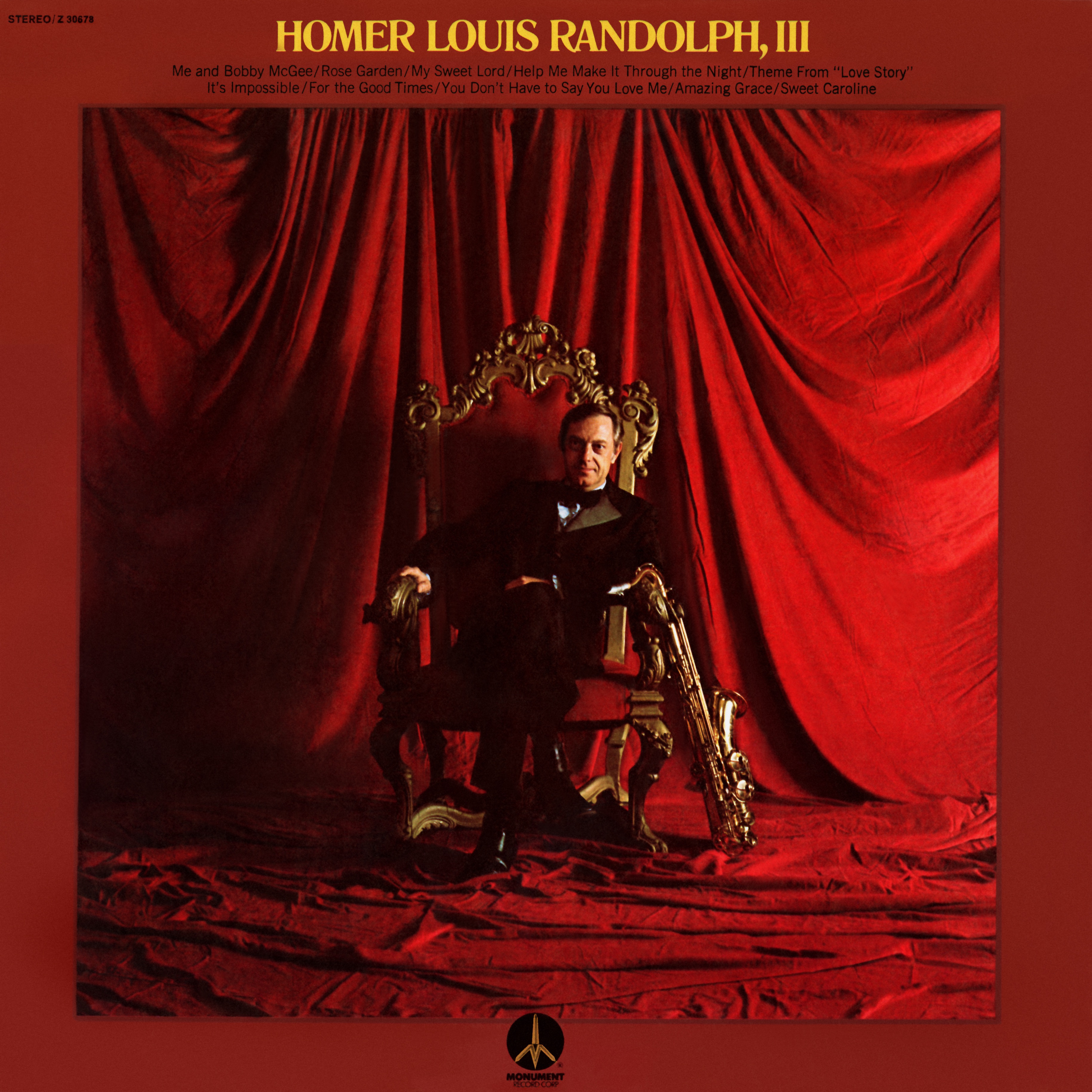 Homer Louis Randolph, III album cover