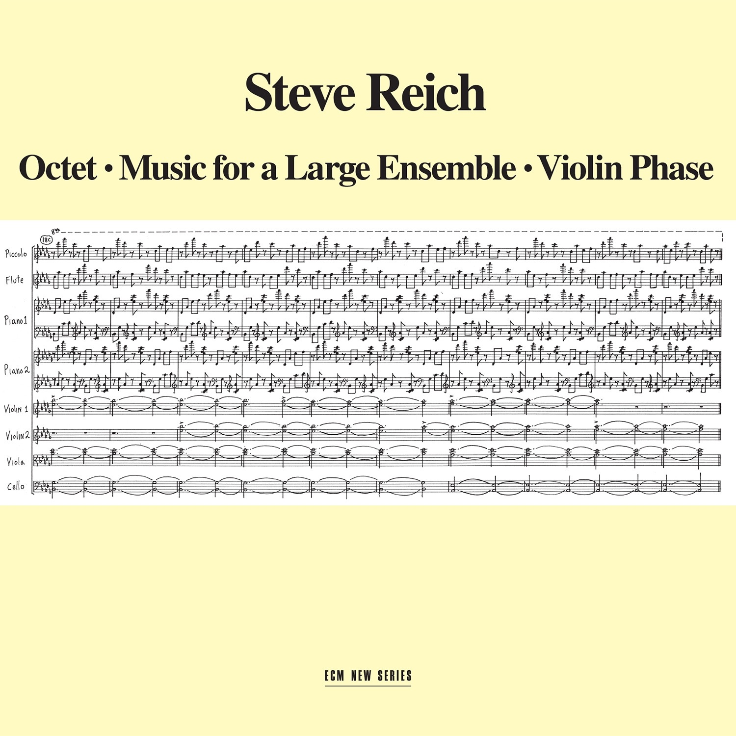 Steve Reich: Octet - Music for a Large Ensemble - Violin Phase album cover