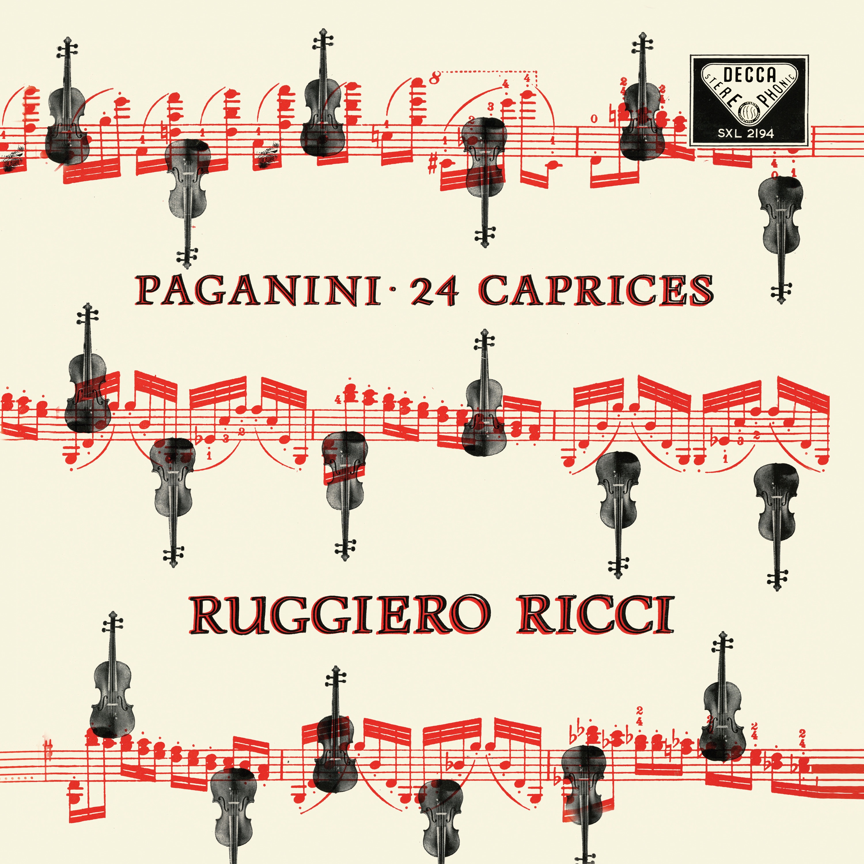 Paganini: Caprices for Solo Violin (1959 Stereo Recording) [Ruggiero Ricci: Complete Decca Recording album cover