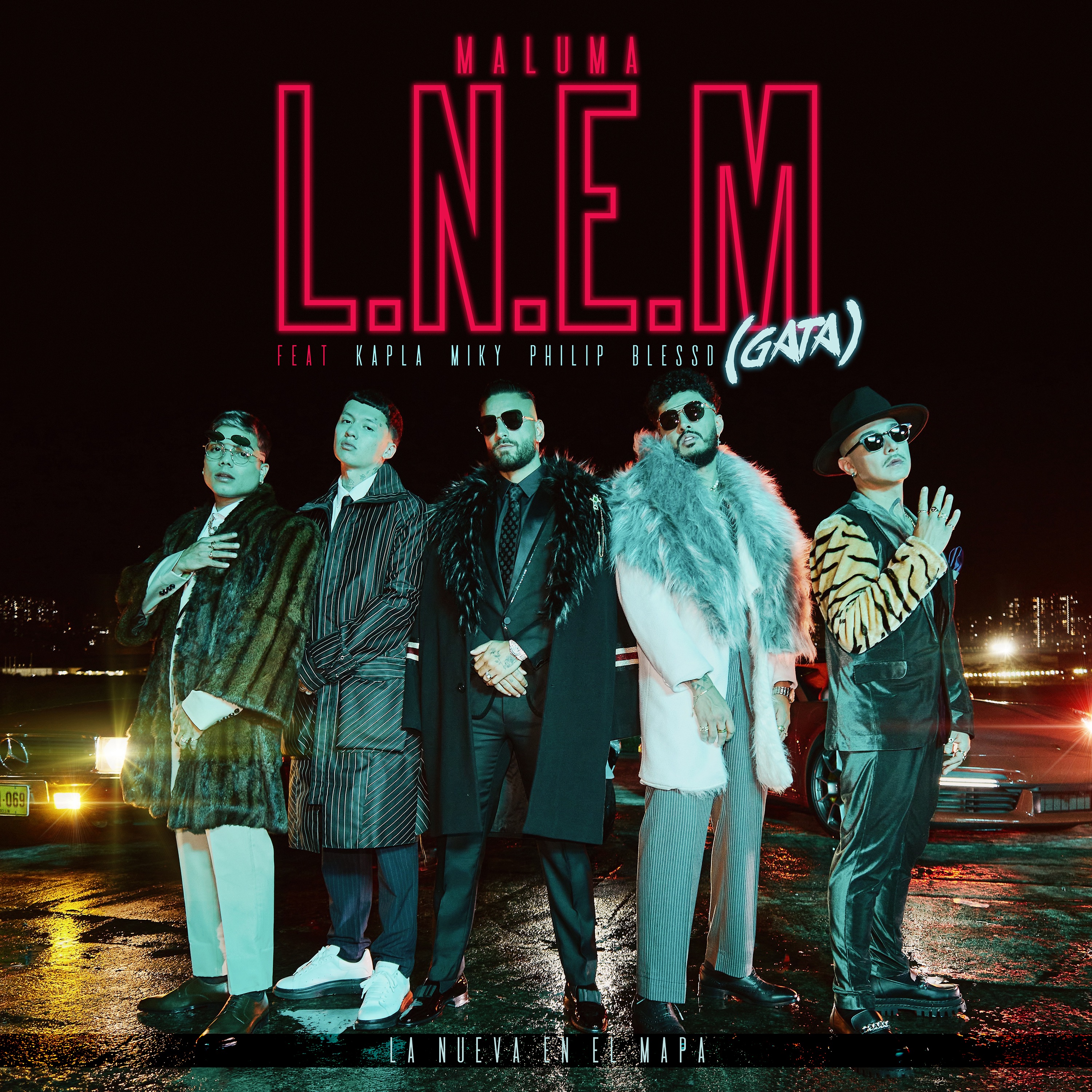L.N.E.M. (GATA) [feat. Kapla y Miky, Blessd & Philip Ariaz] - Single album cover
