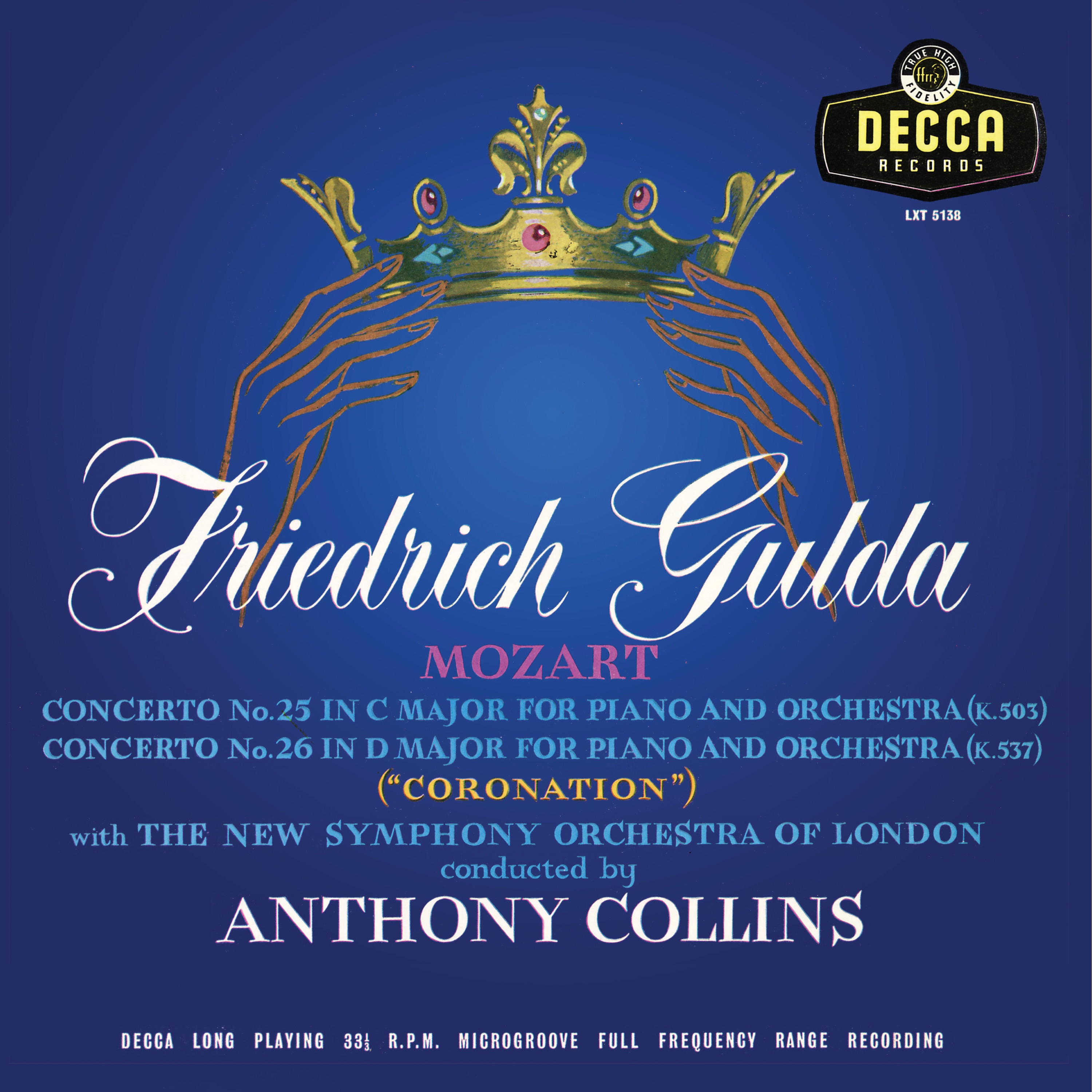 Mozart: Piano Concertos Nos. 14, 25 & 26 'Coronation' (Anthony Collins Complete Decca Recordings, Vo album cover