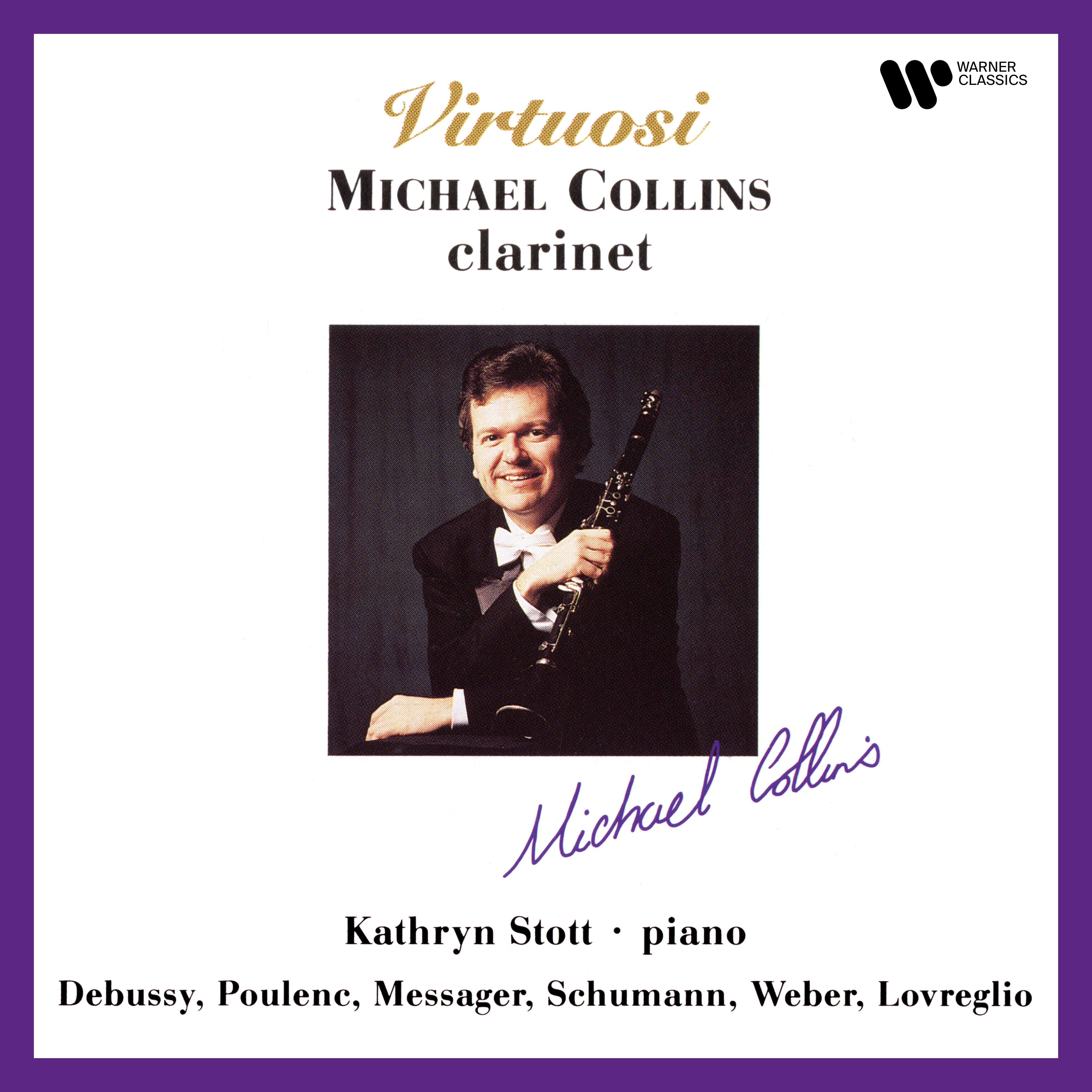 Virtuosi. Clarinet Works of Schumann, Debussy, Poulenc, Lovreglio, Weber & Messager album cover