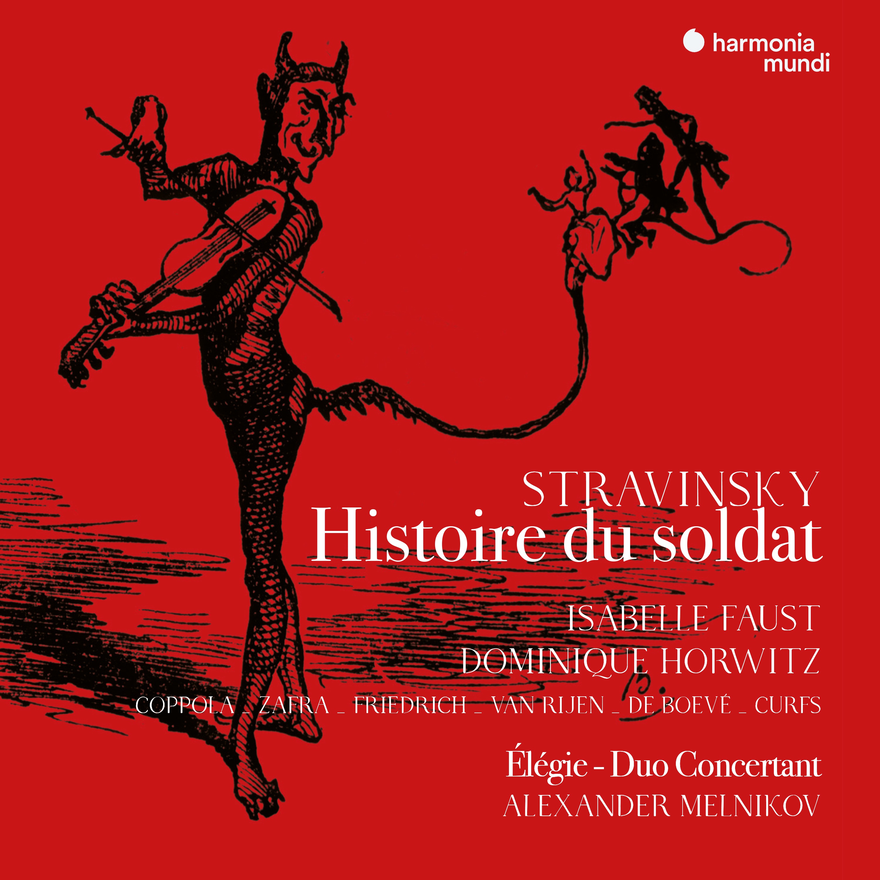 Stravinsky: Histoire du soldat (version française), Élégie, Duo concertant album cover