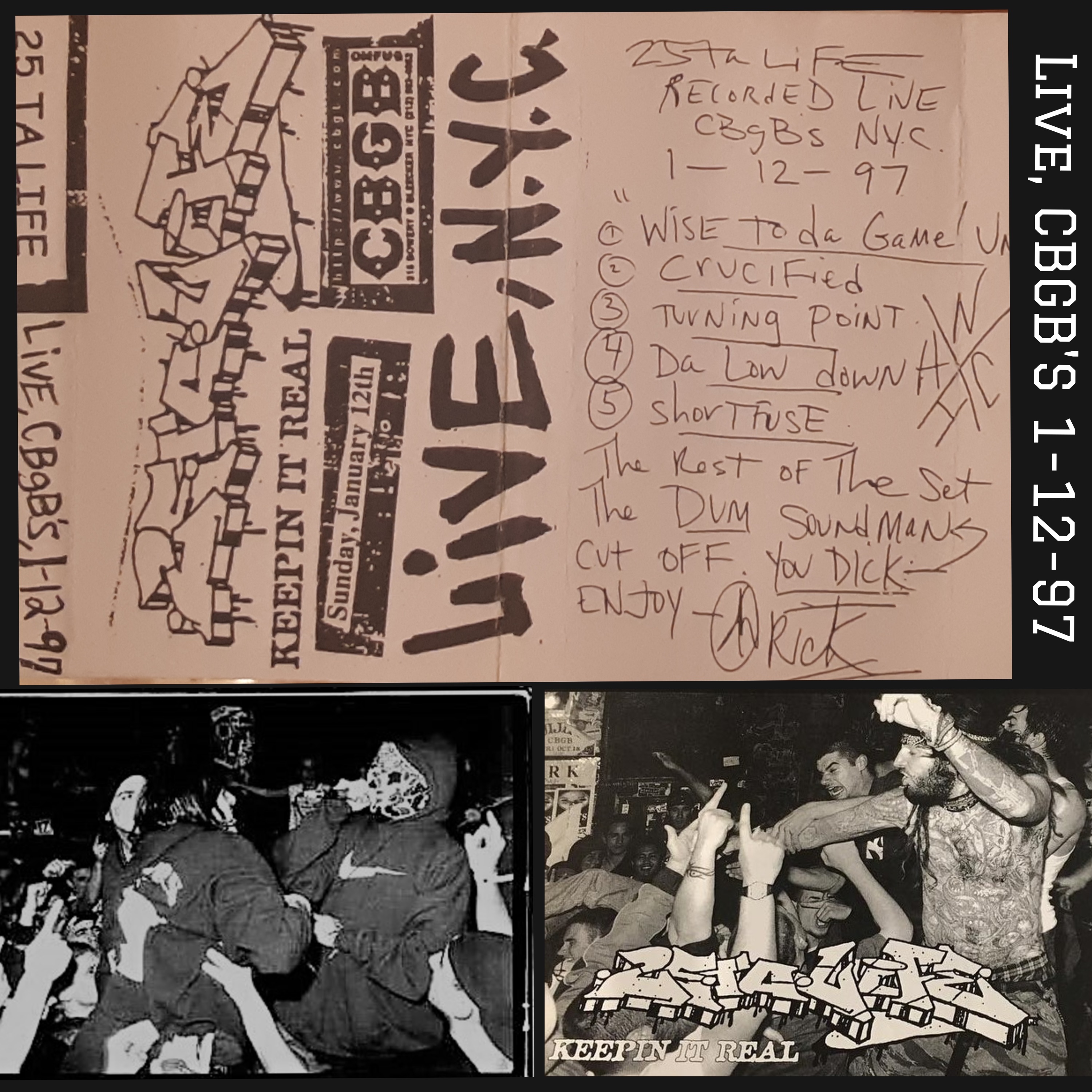 Live, CBGB's 1-12-97 - EP album cover
